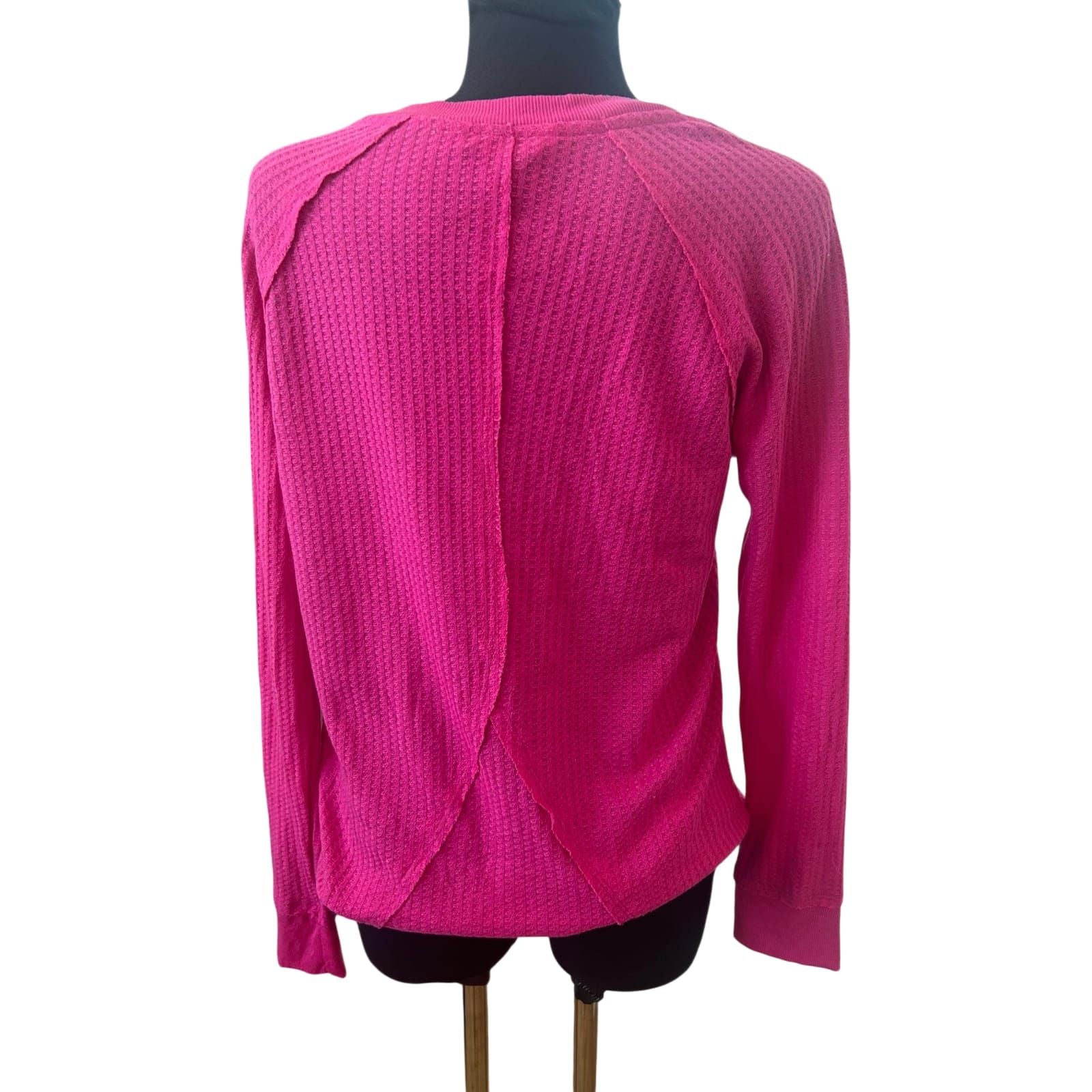 Calvin Klein Jeans Damen Pullover XL Pink Sommer Leicht Oversize Casual