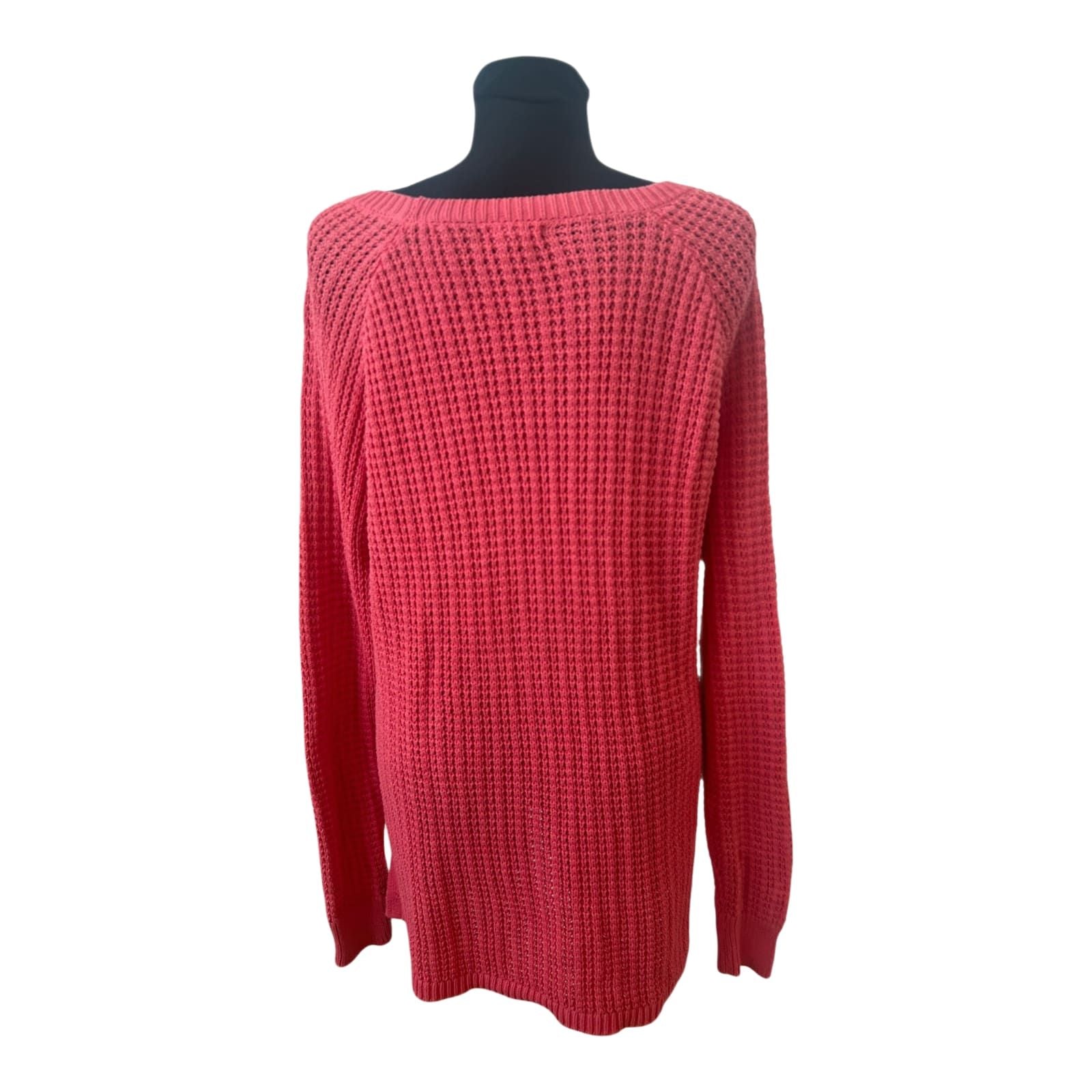 GAP Pullover Damen Strickpullover Gr XXL Pink Baumwolle Oversize Sommer
