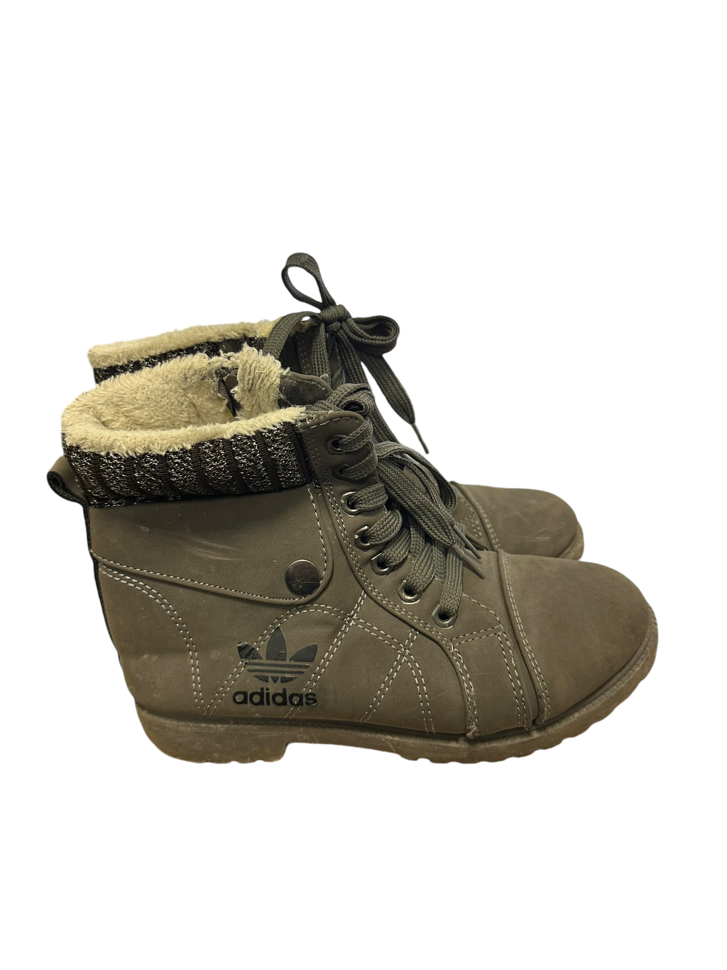 Adidas Damenstiefelette grau und gefüttert Gr. 37