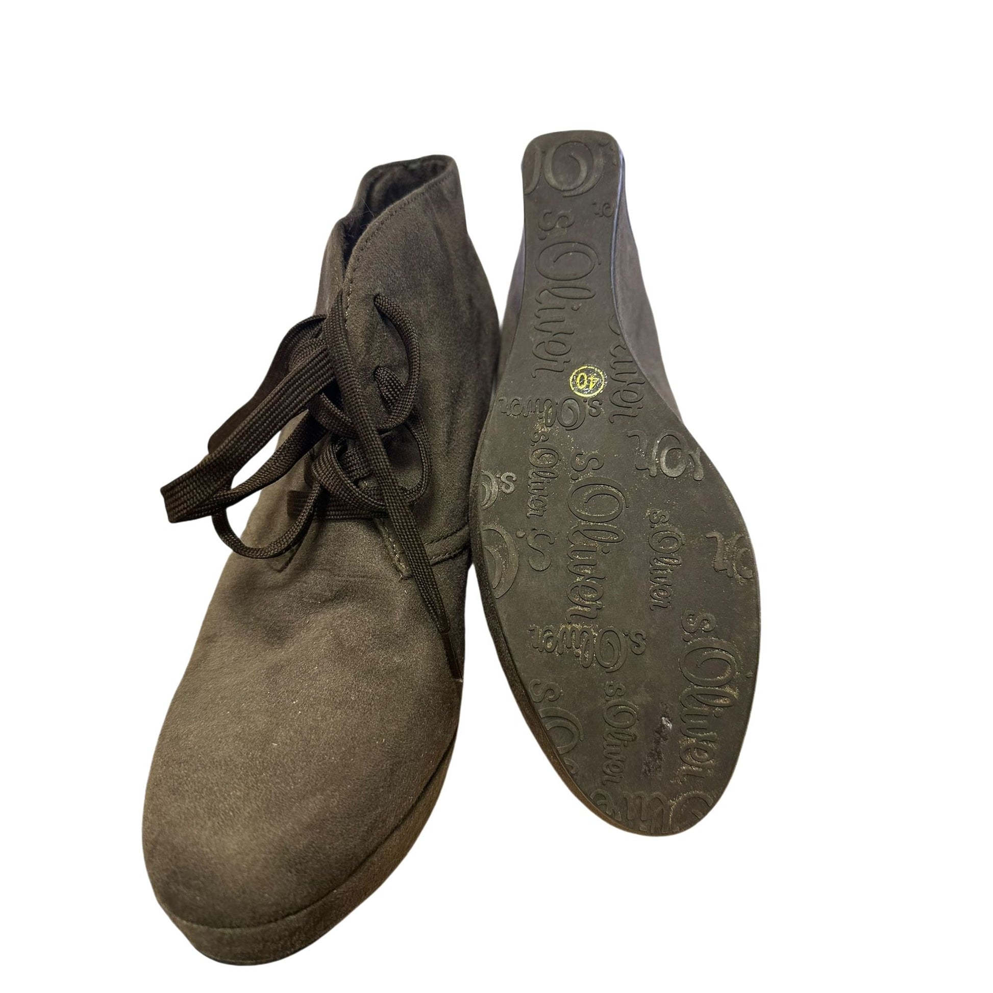 s.Oliver Damenhalbschuhe aus Echtleder braun Gr. 40