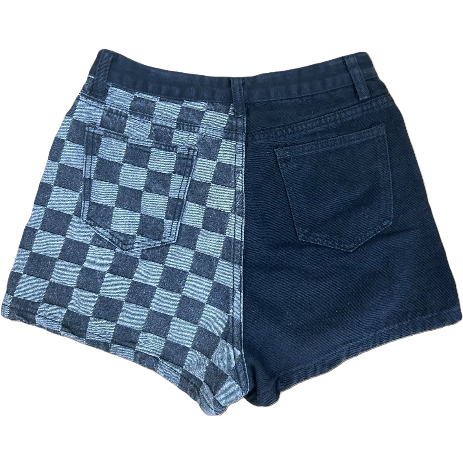 Shorts ROMWE Gr. S schwarz-grau gemustert