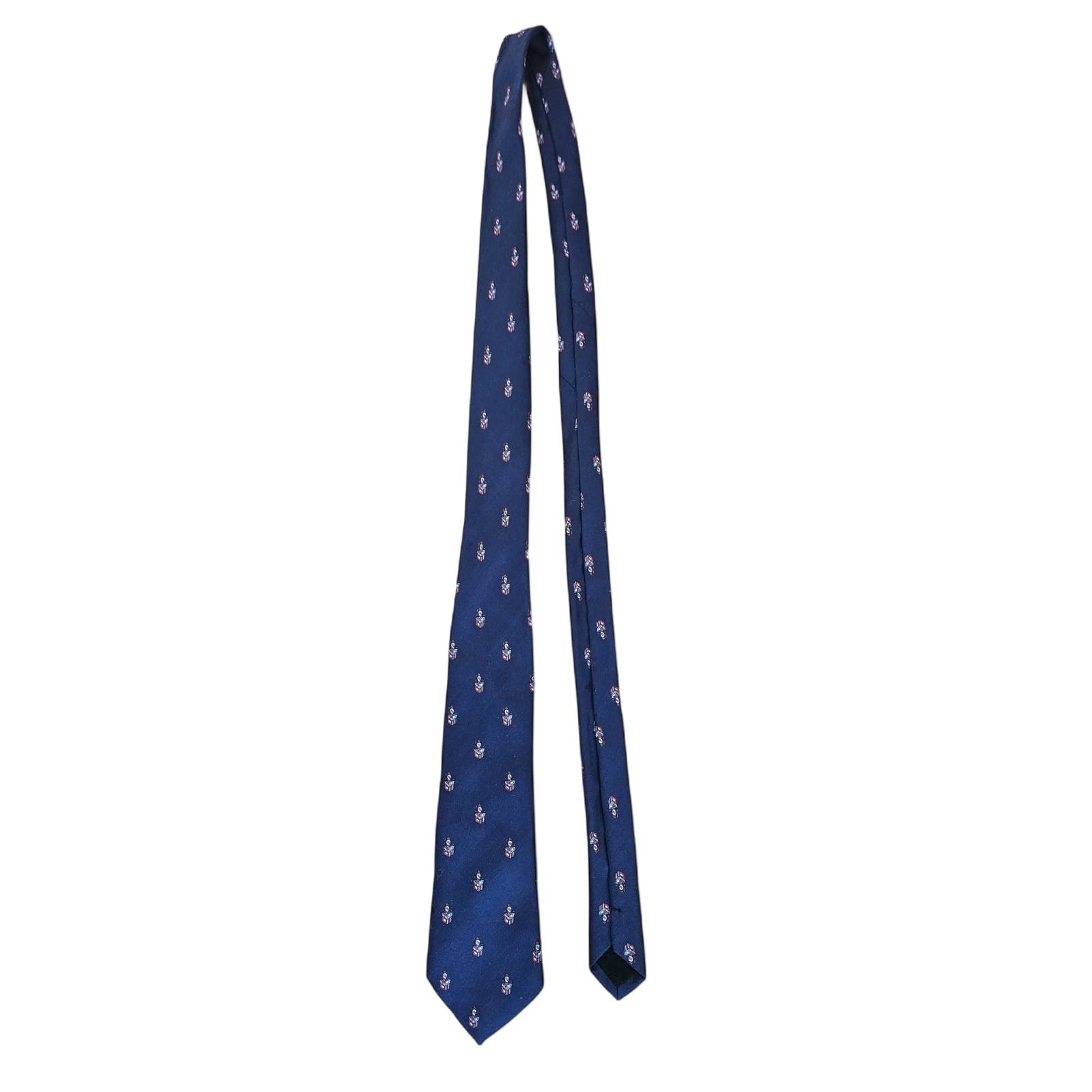 SAN MARCO Krawatte Dunkelblau Gemustert - Elegantes Muster Für Business Looks