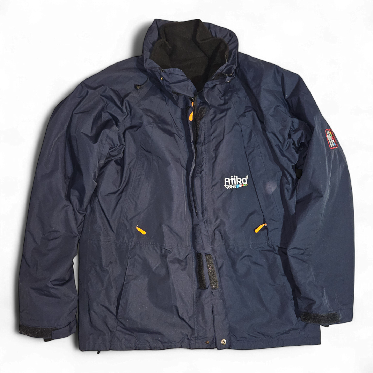 NEU AiiKo Outdoorjacke Blau 2in1 Gr S XXL Fleece Kapuze Nepal Unisex