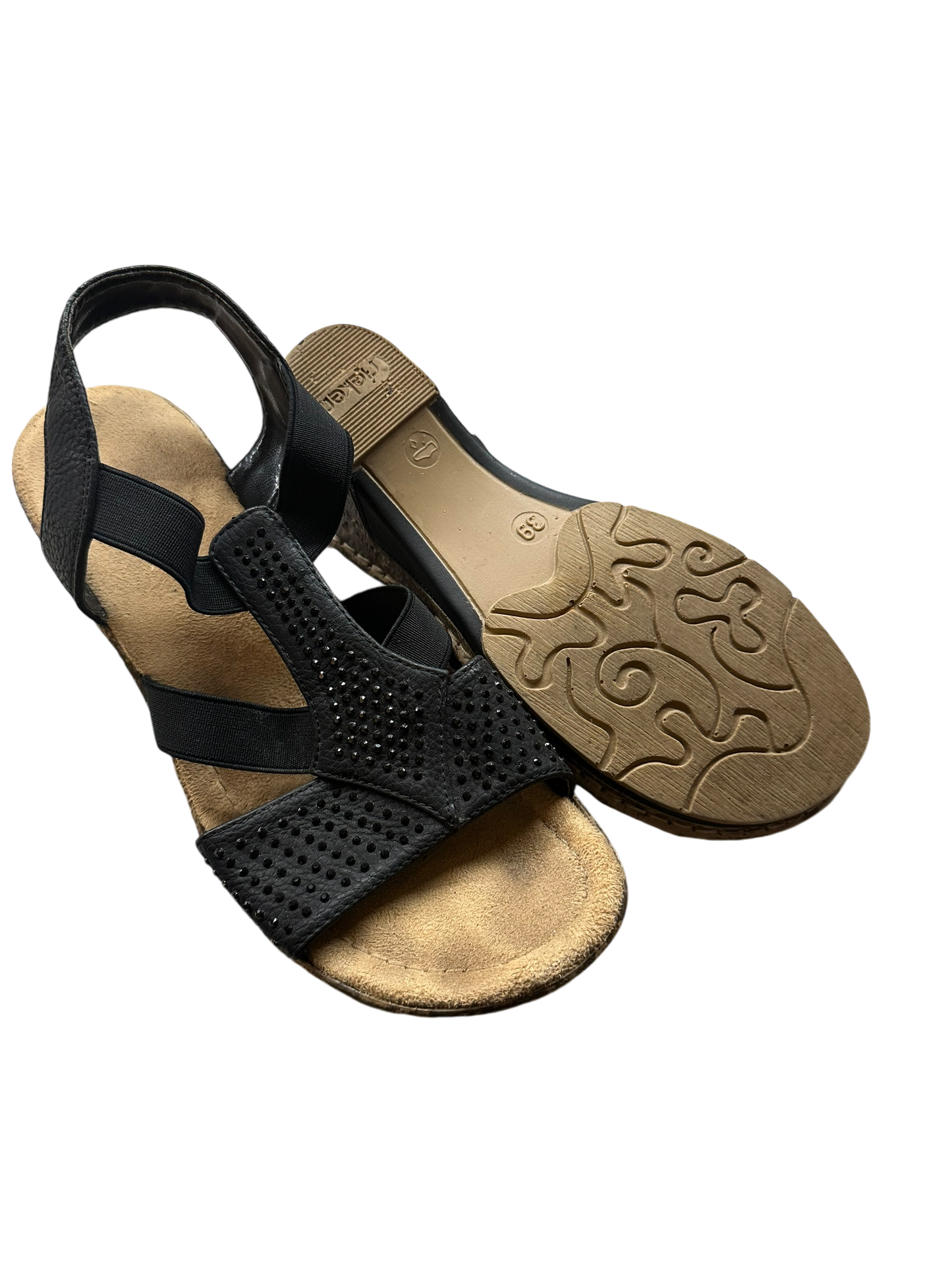 PurePanda Damenhalbschuhe Stoff schwarz Gr. 39