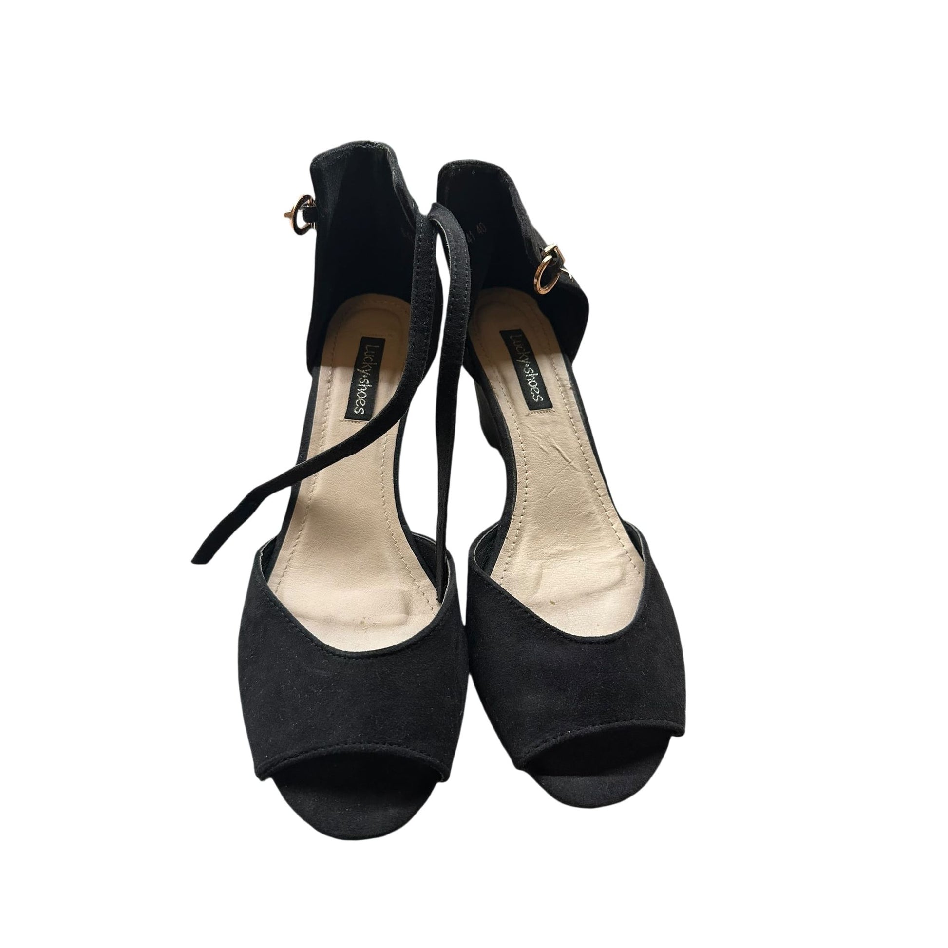 LuckyShoes Damenhalbschuhe Stoff schwarz Gr. 40