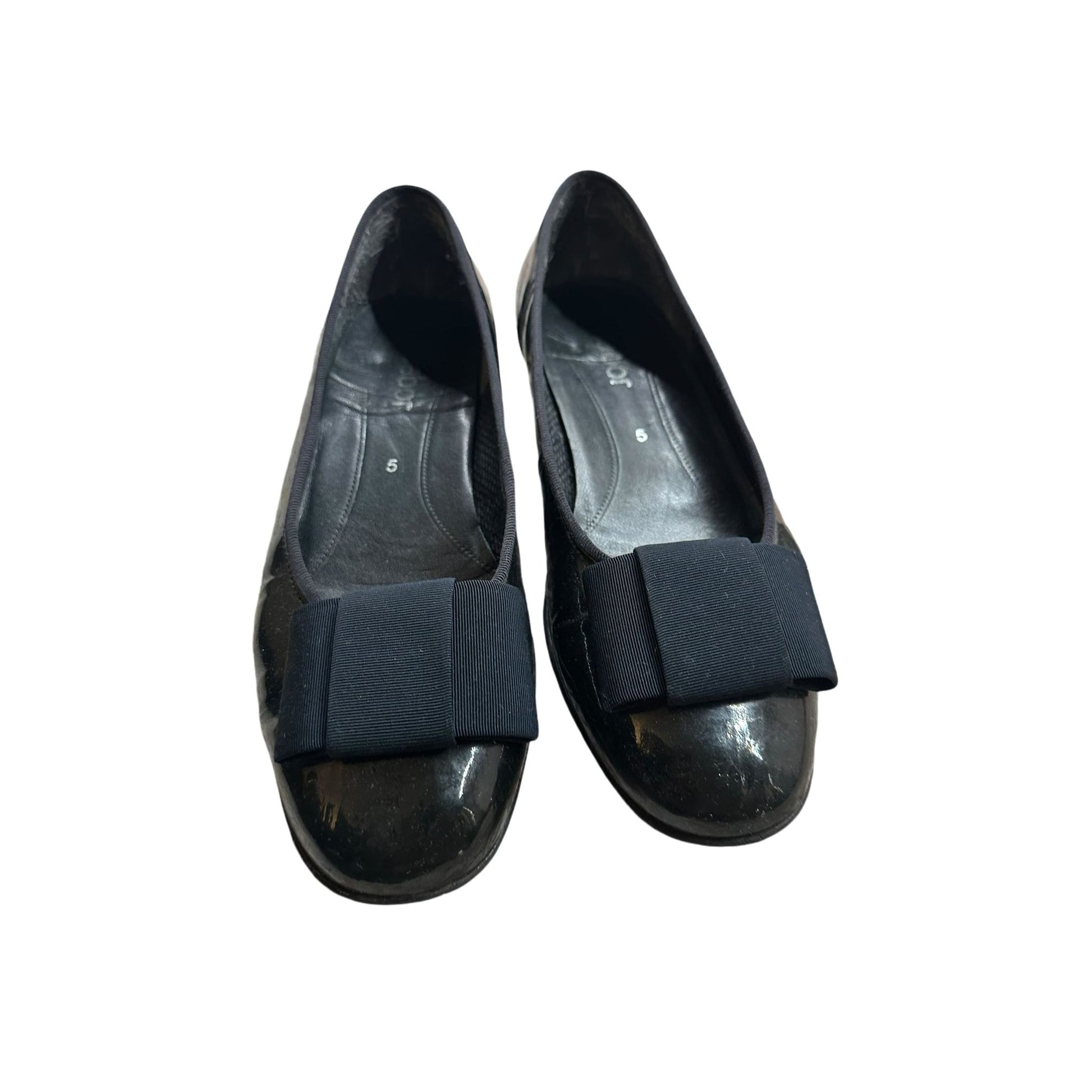 Gabor Damenhalbschuhe Leder schwarz Gr. 38