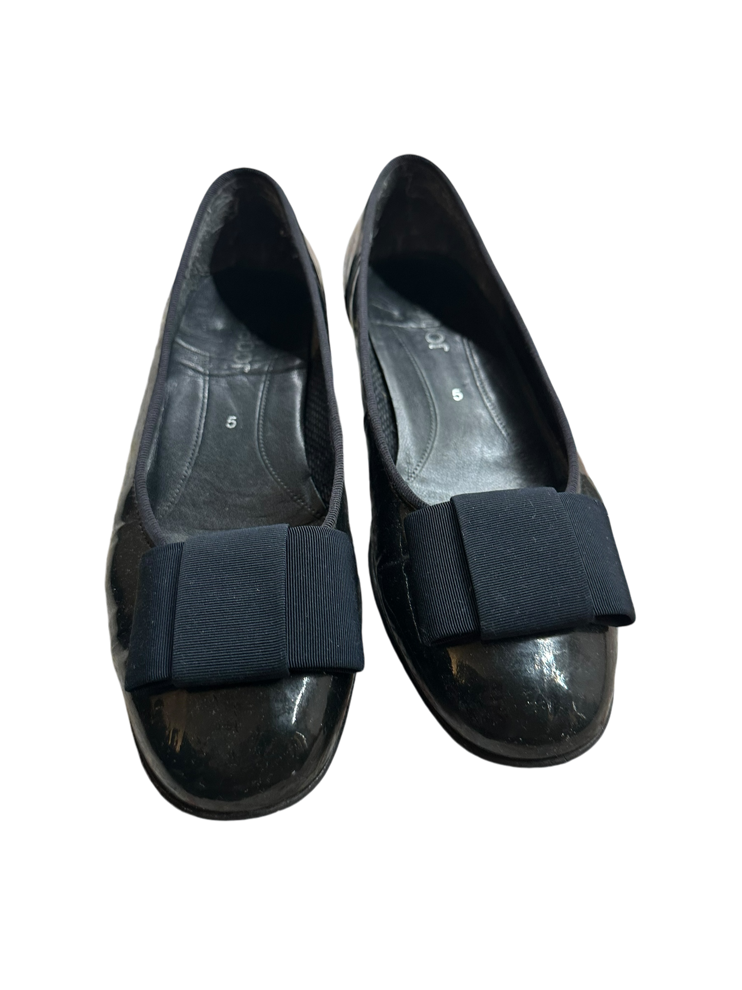 Gabor Damenhalbschuhe Leder schwarz Gr. 38