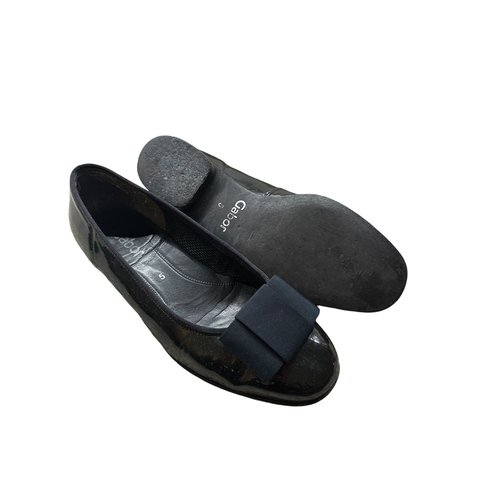 Gabor Damenhalbschuhe Leder schwarz Gr. 38