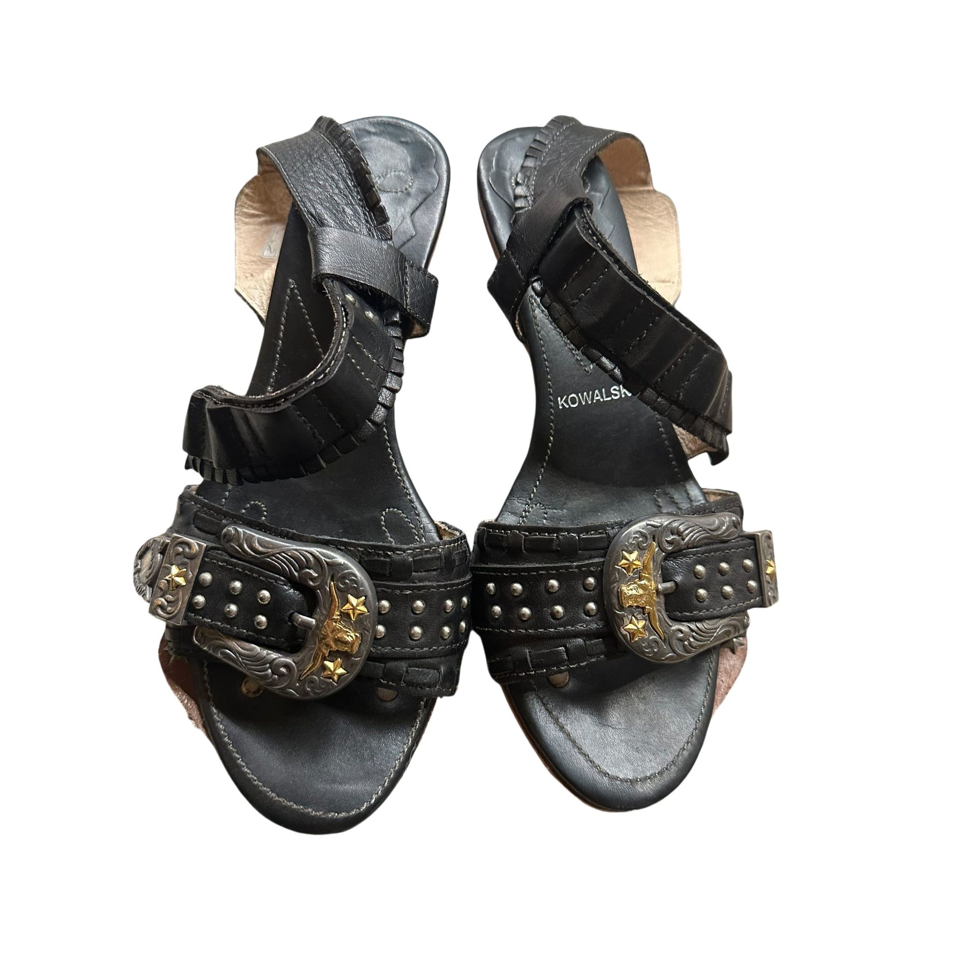 Kowalski Damenhalbschuhe Leder schwarz Gr. 37
