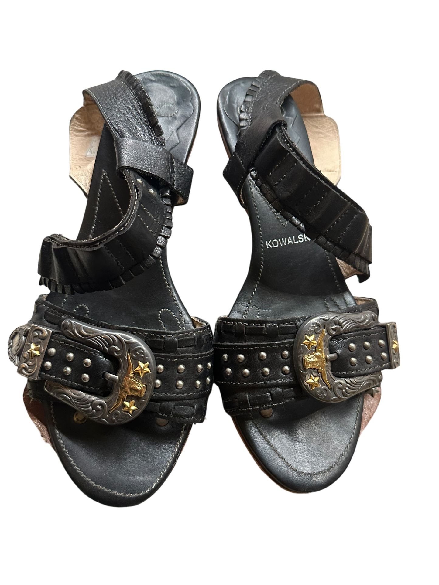 Kowalski Damenhalbschuhe Leder schwarz Gr. 37