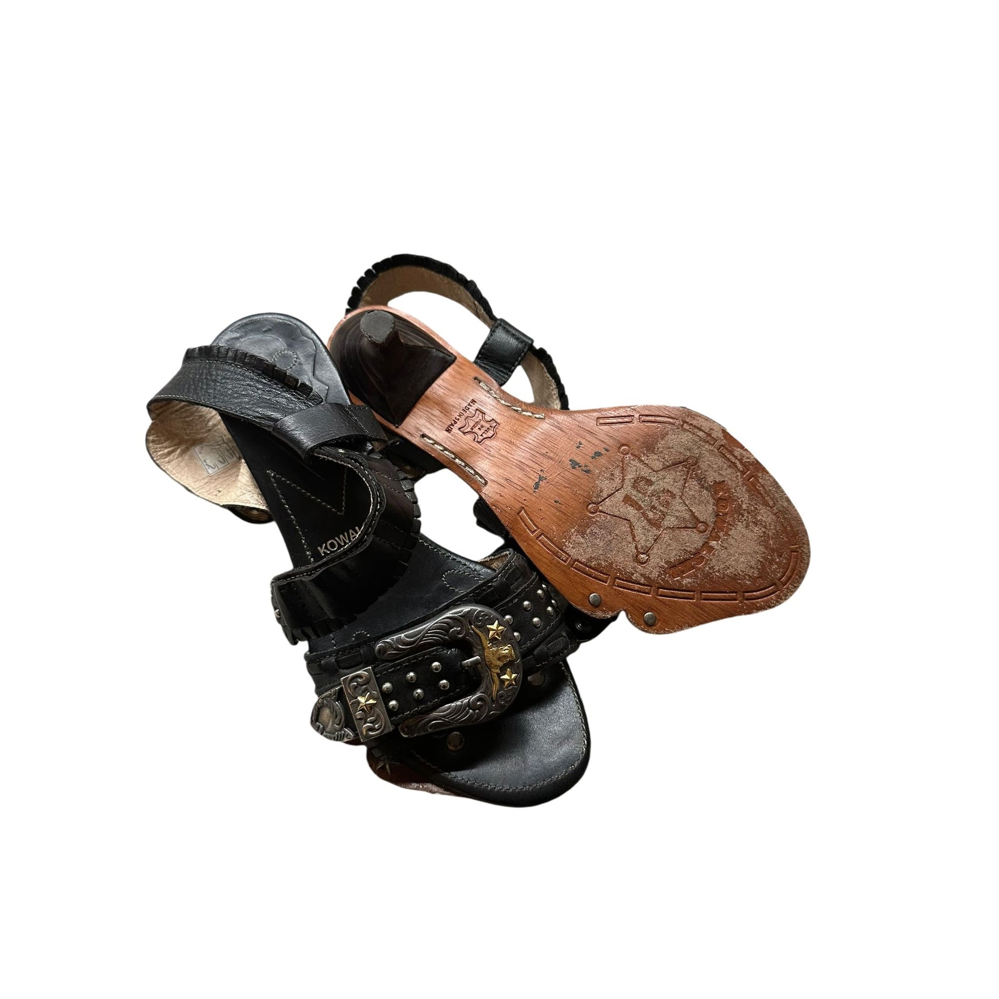 Kowalski Damenhalbschuhe Leder schwarz Gr. 37