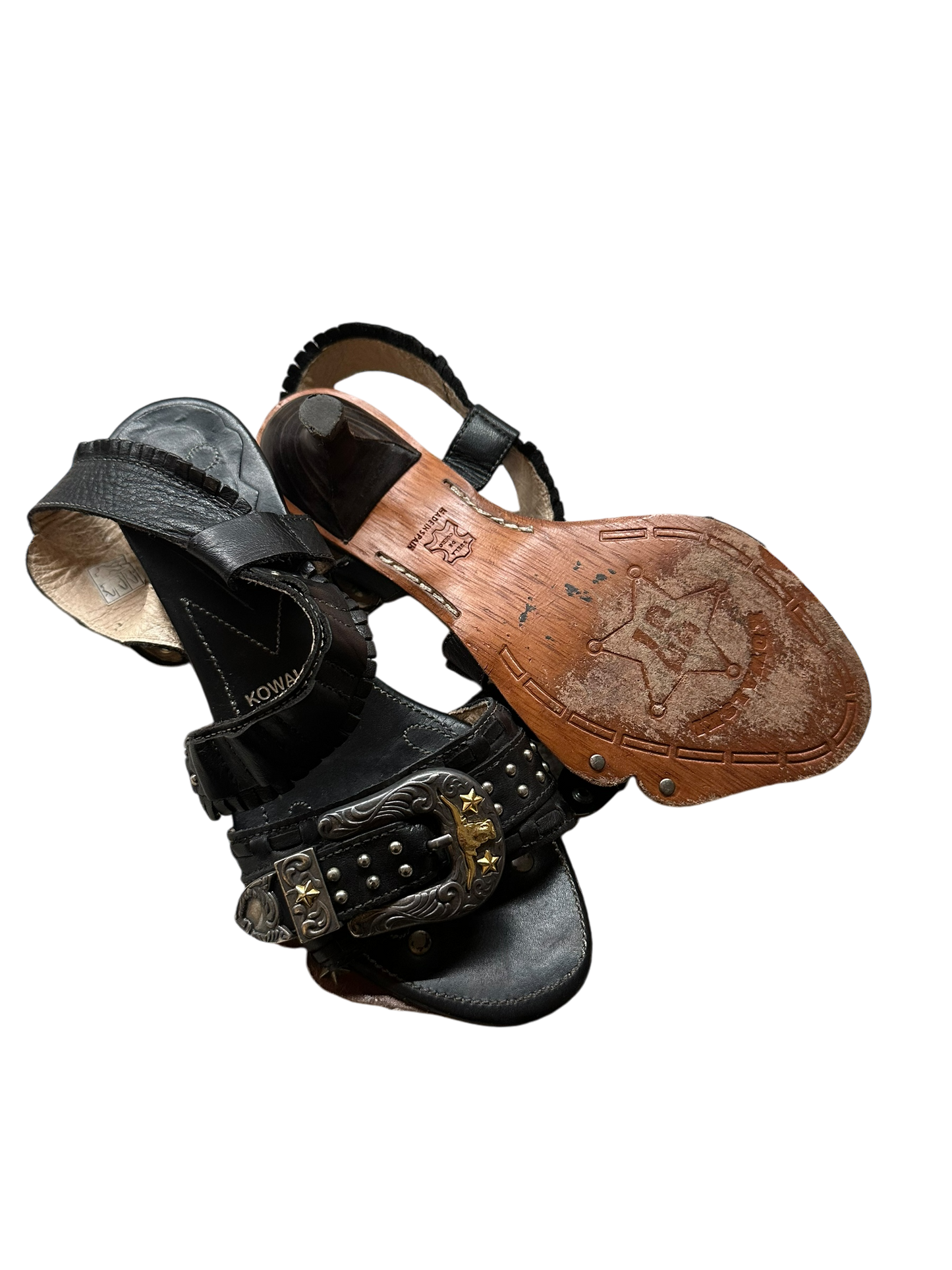 Kowalski Damenhalbschuhe Leder schwarz Gr. 37