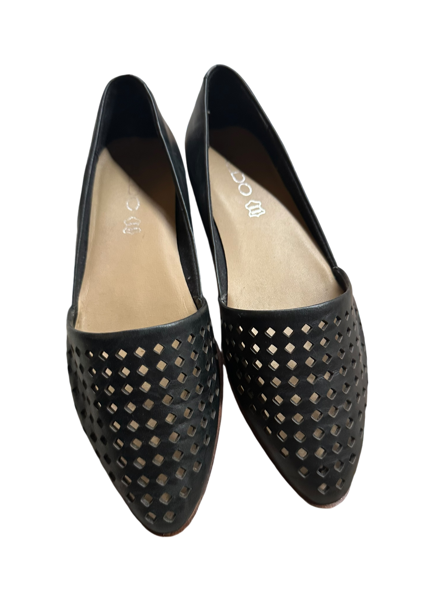 Aldo Damenhalbschuhe Echtleder schwarz Gr. 37,5