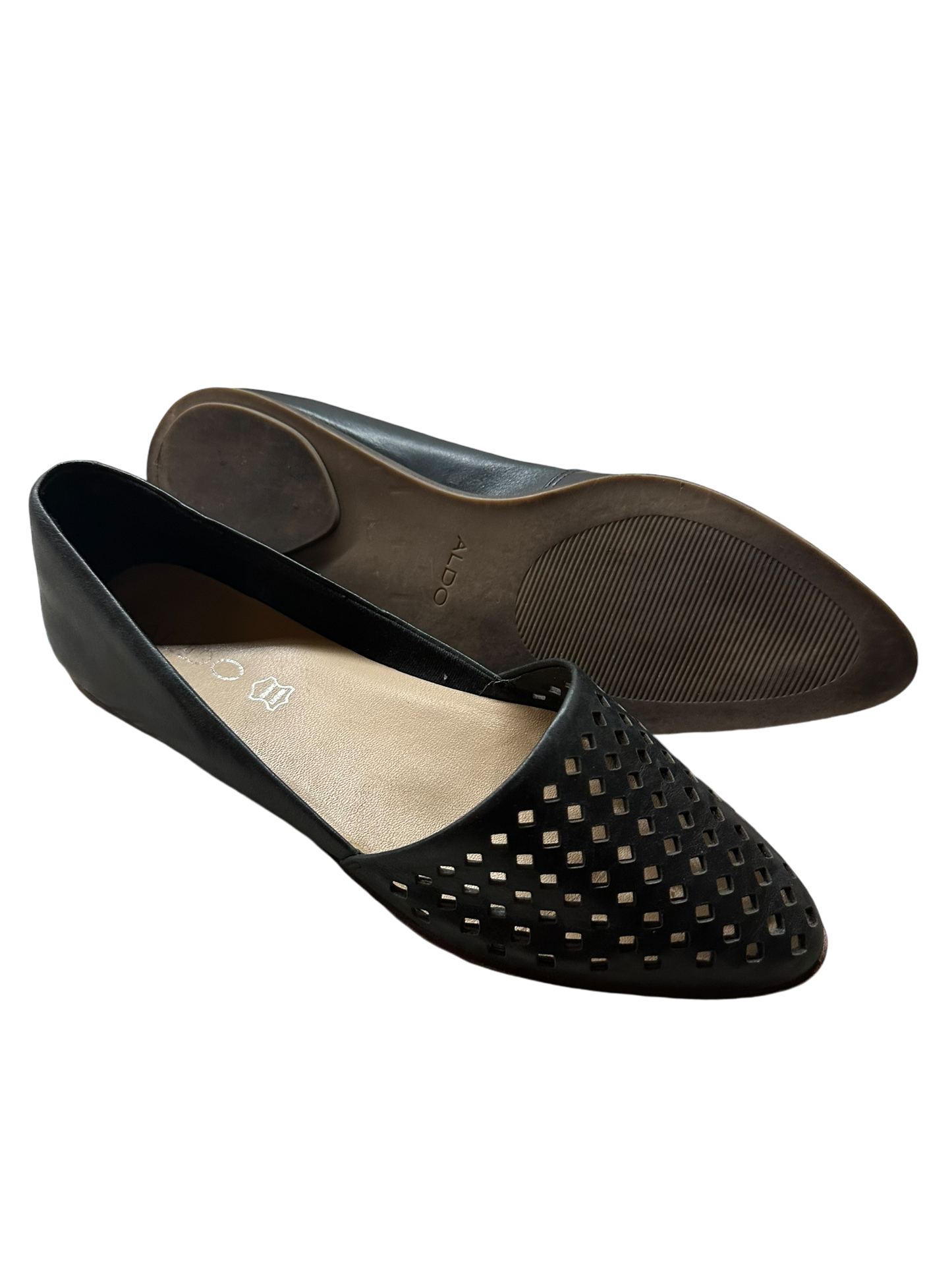 Aldo Damenhalbschuhe Echtleder schwarz Gr. 37,5