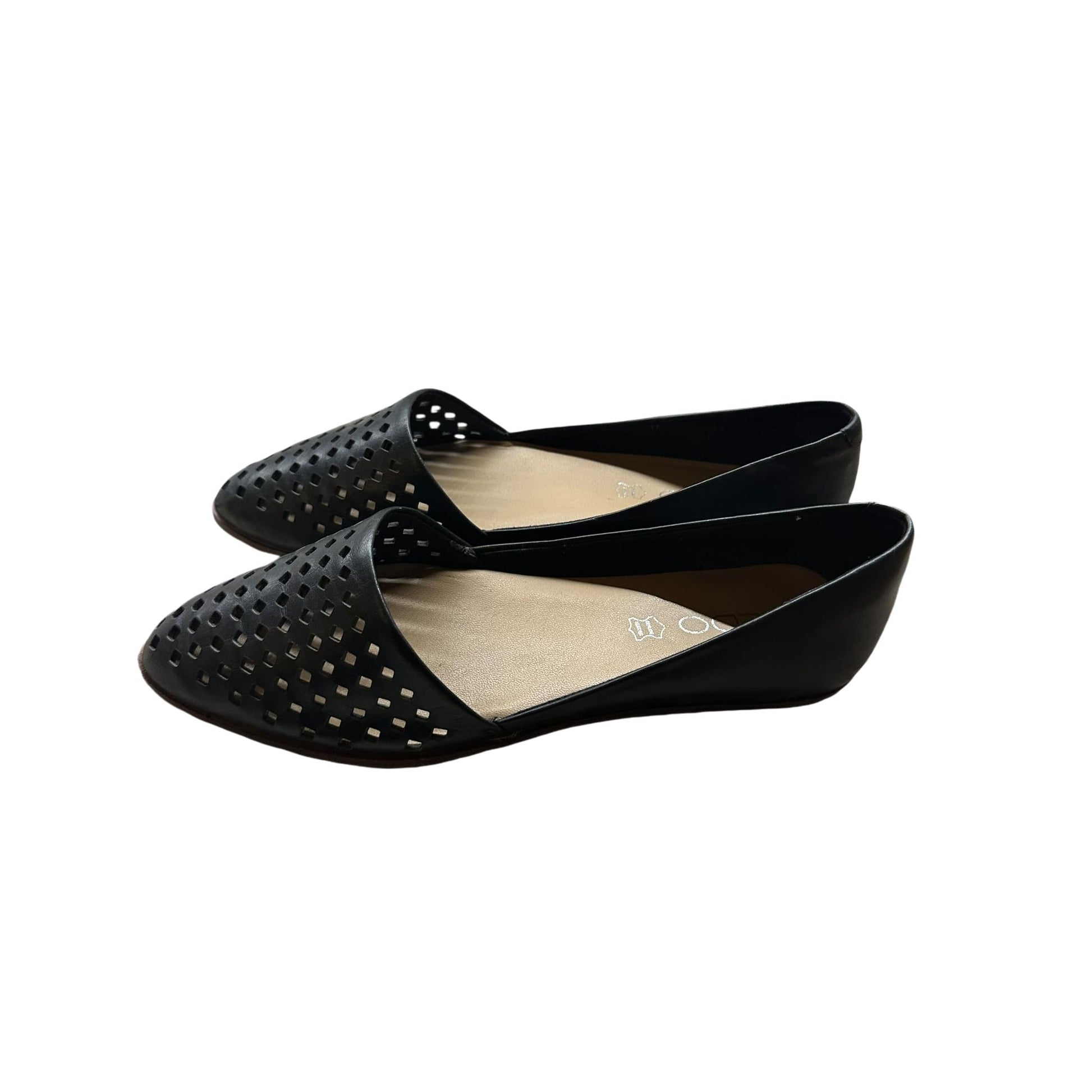 Aldo Damenhalbschuhe Echtleder schwarz Gr. 37,5