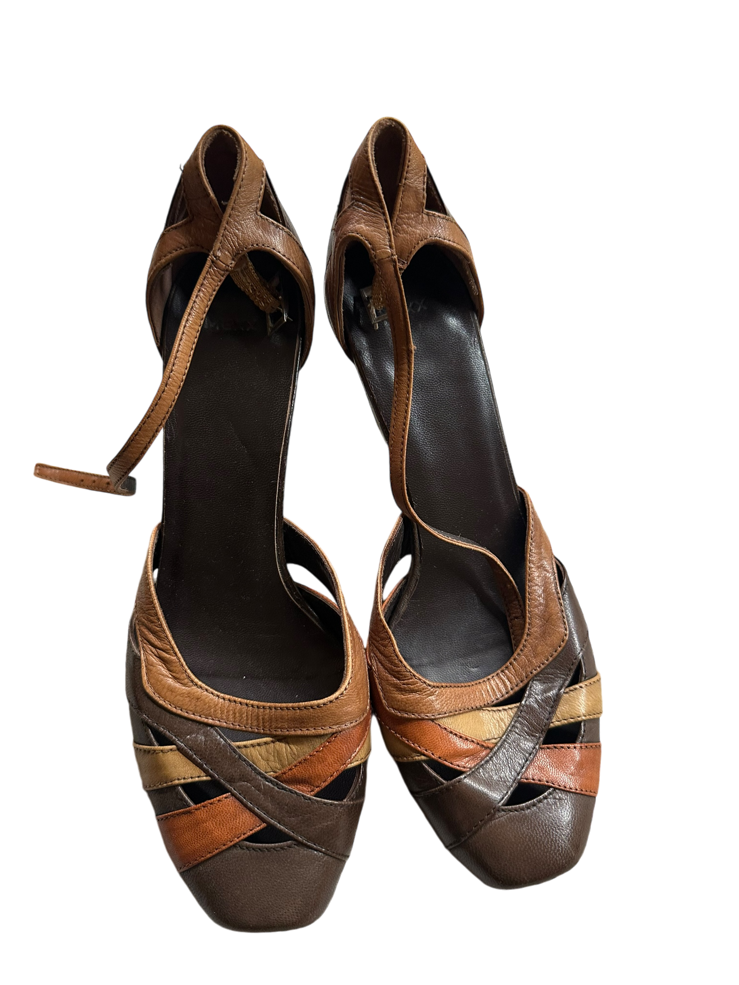 Mexx Damenhalbschuhe Echtleder braun Gr. 38