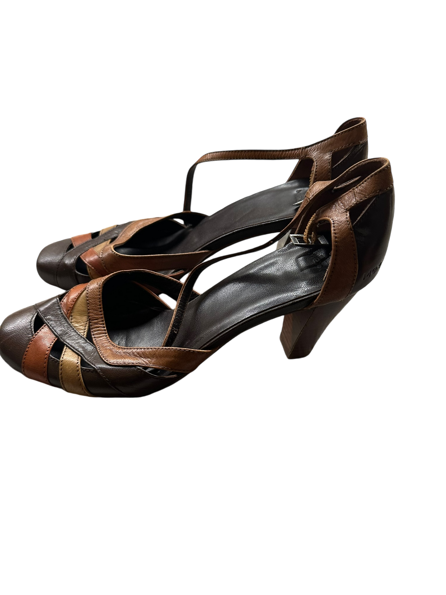 Mexx Damenhalbschuhe Echtleder braun Gr. 38