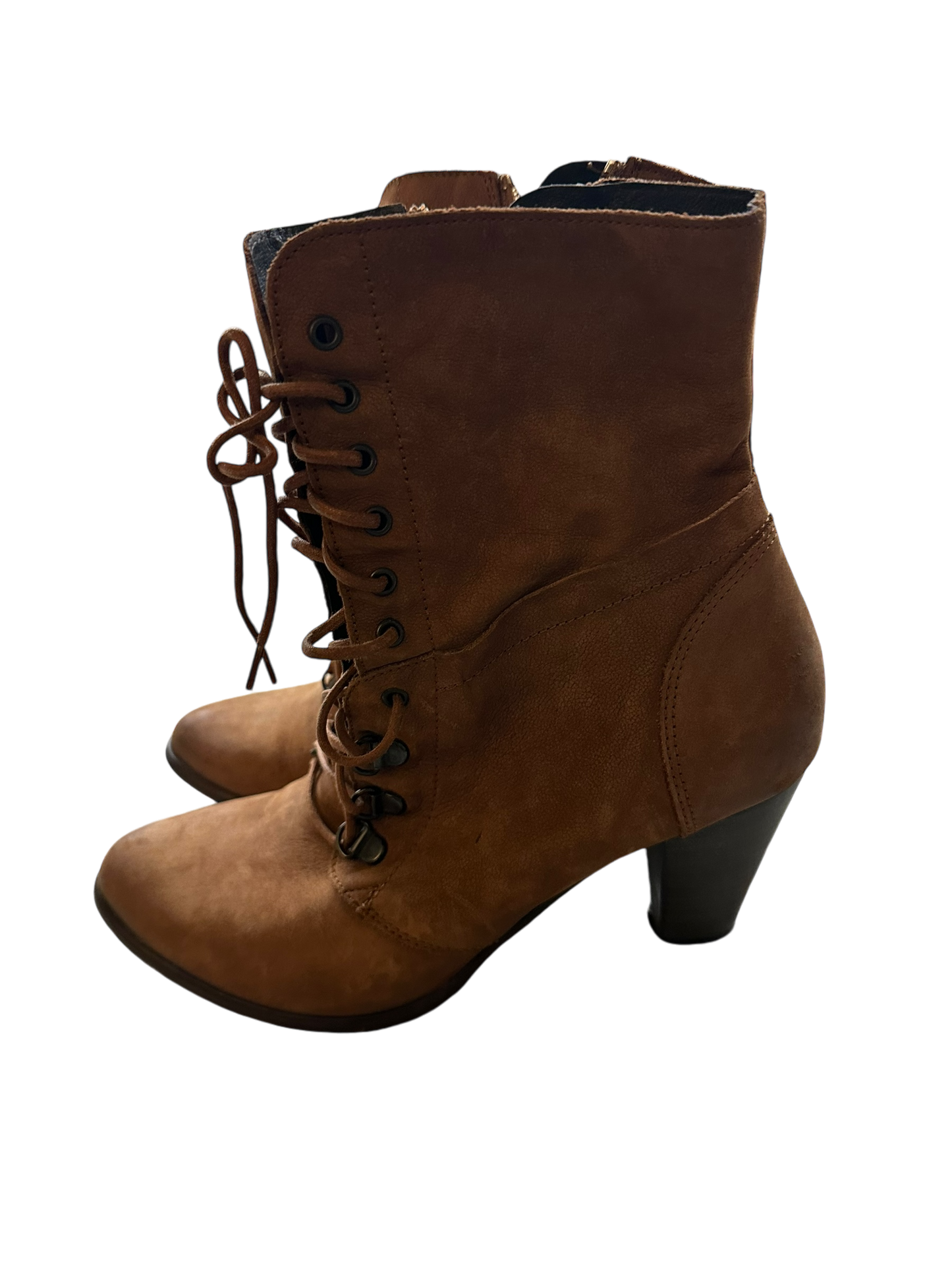 Pure Panda Damenhalbschuhe braun Leder Gr. 38