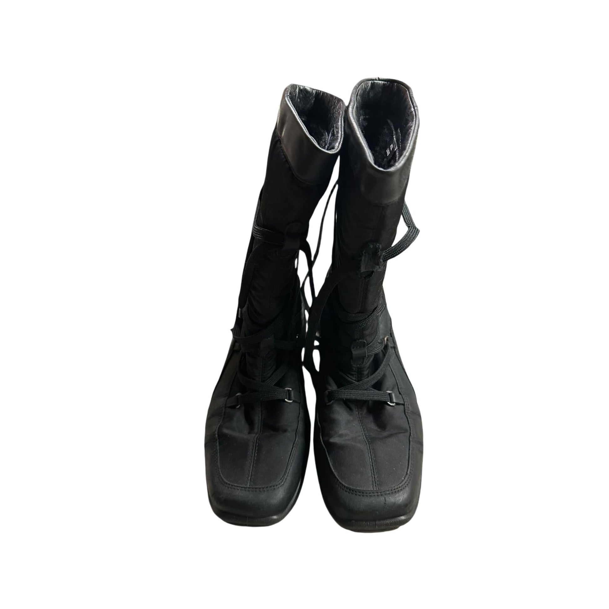Ecco Damenstiefel Leder gefüttert schwarz Gr. 37