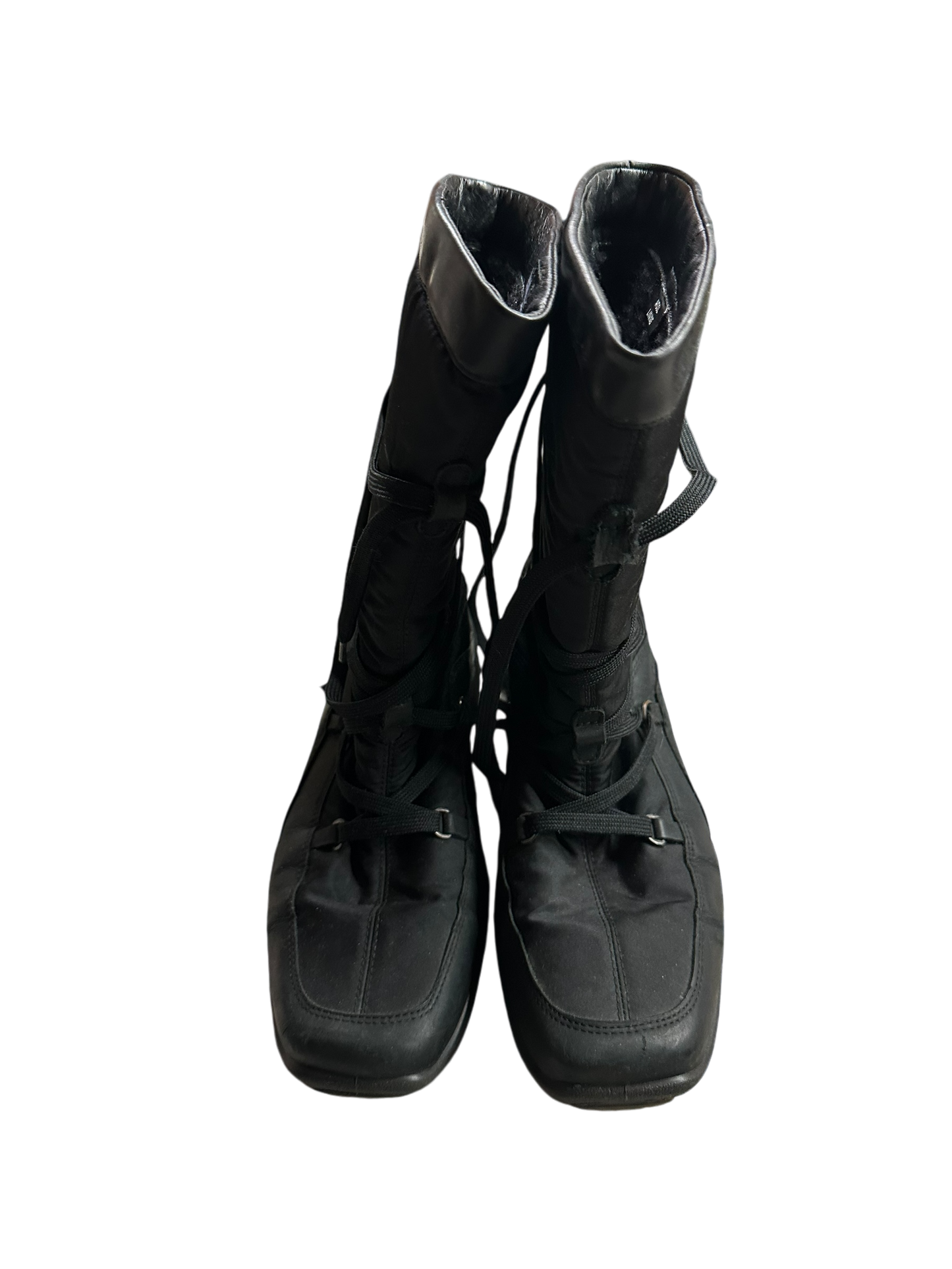 Ecco Damenstiefel Leder gefüttert schwarz Gr. 37