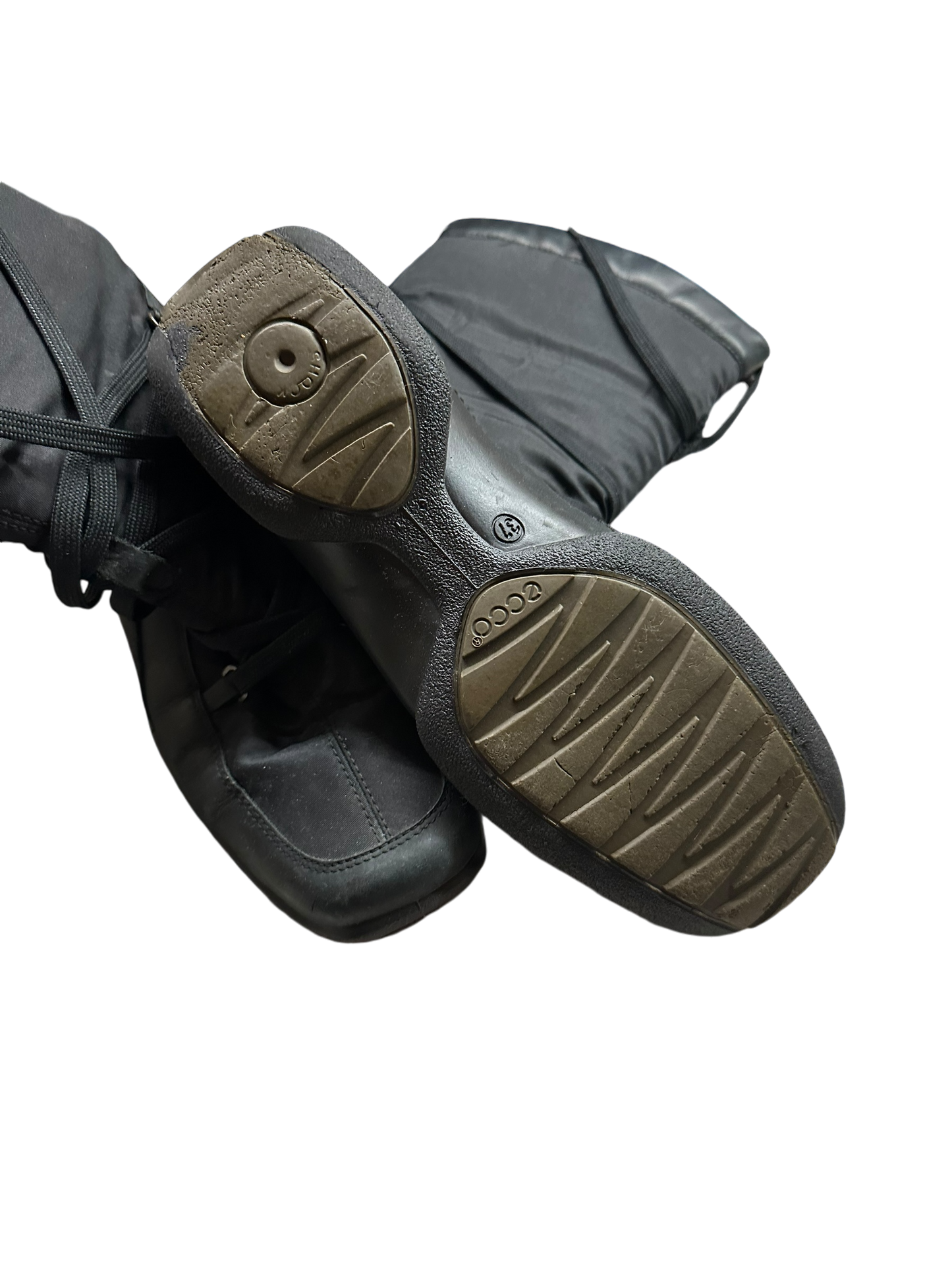 Ecco Damenstiefel Leder gefüttert schwarz Gr. 37