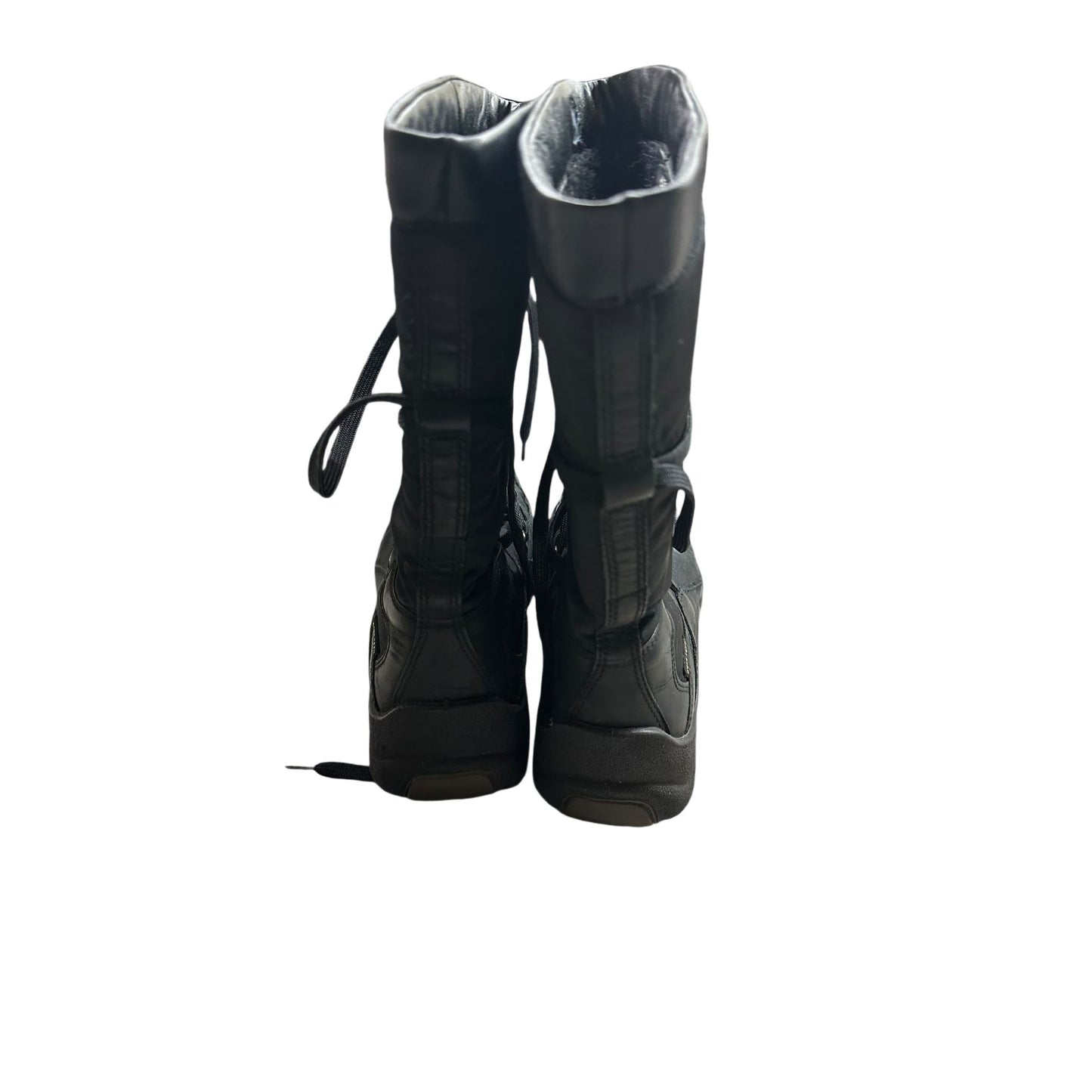 Ecco Damenstiefel Leder gefüttert schwarz Gr. 37