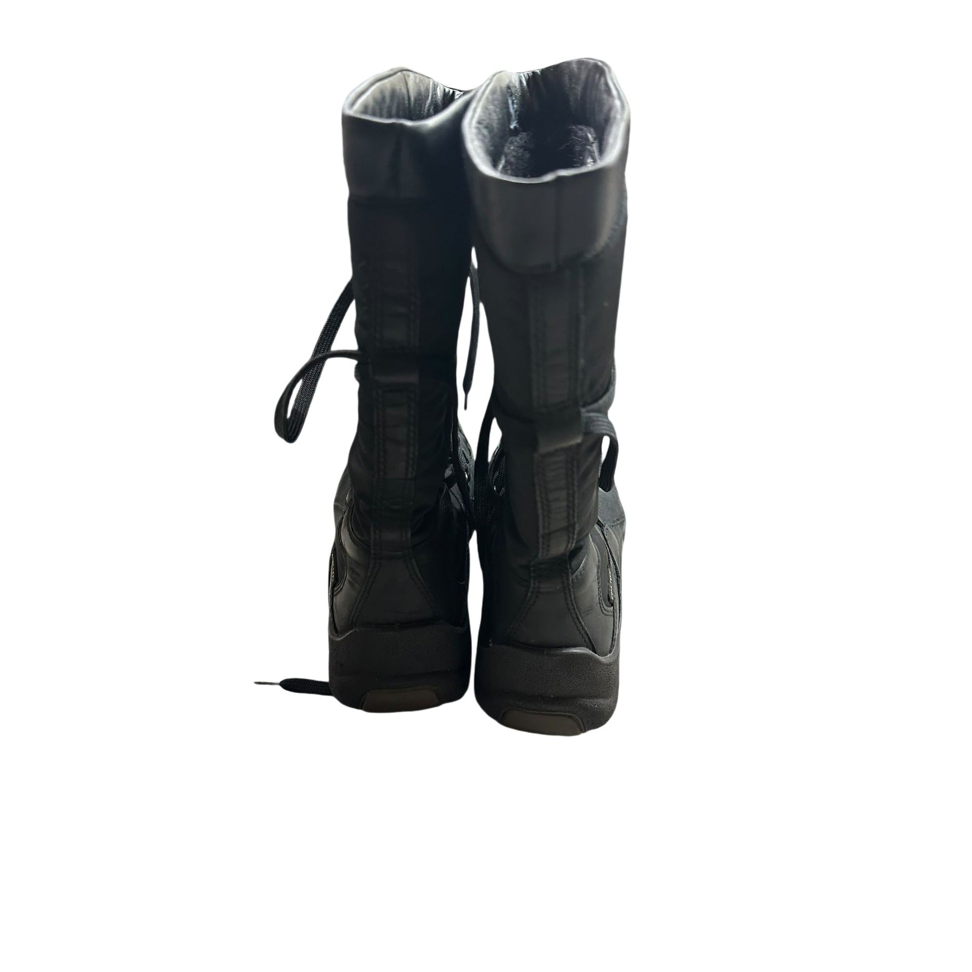 Ecco Damenstiefel Leder gefüttert schwarz Gr. 37