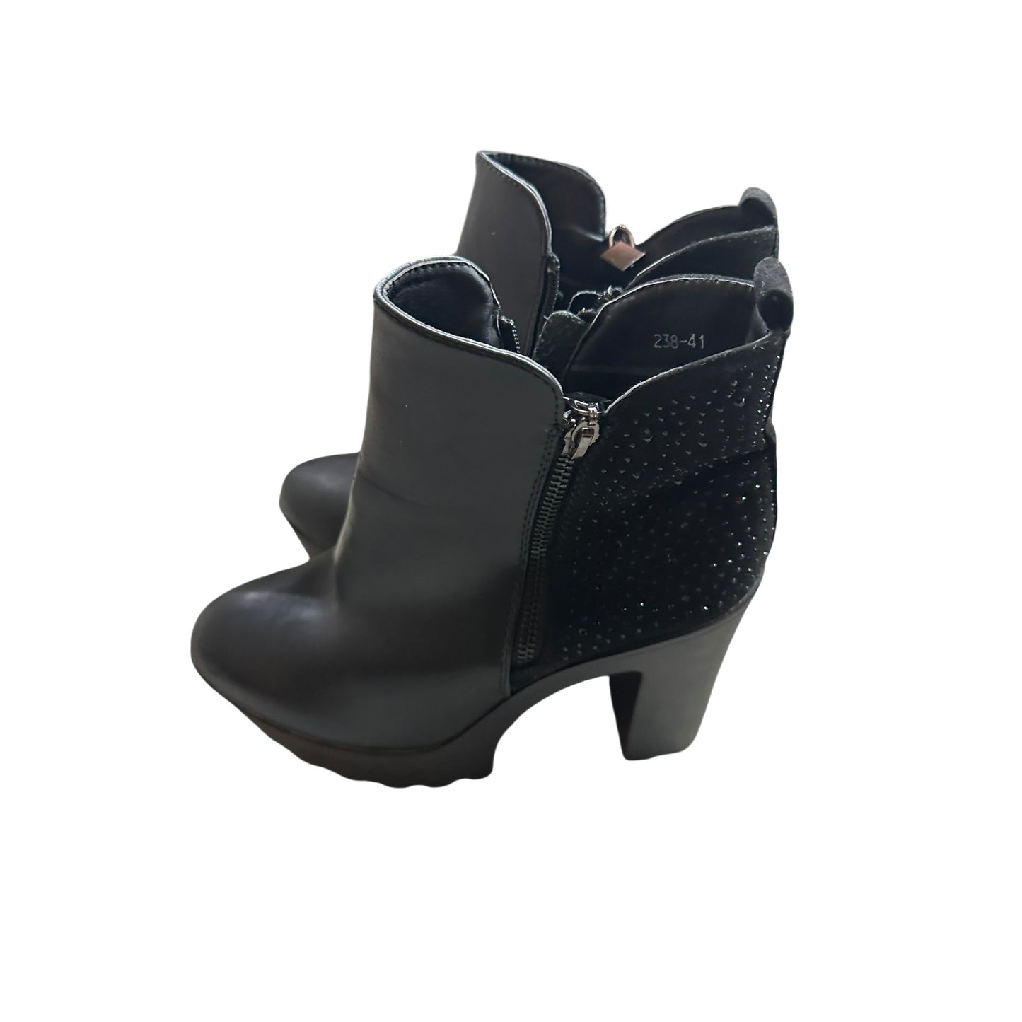 Supermode Damenhalbschuhe schwarz Kunstleder Gr. 41