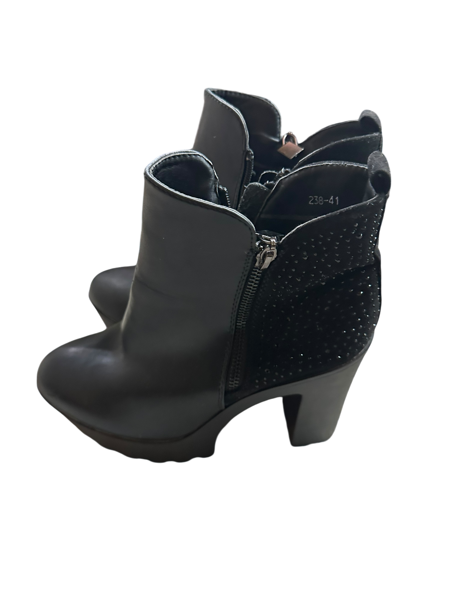 Supermode Damenhalbschuhe schwarz Kunstleder Gr. 41