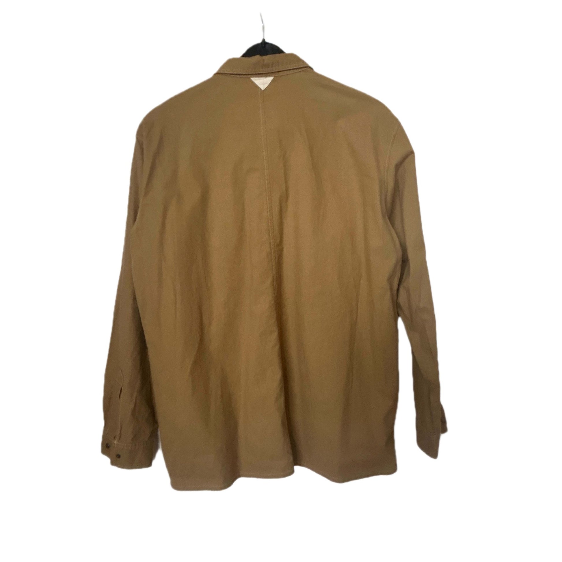 Hemd langarm  - Vintage Comfort Fit Gr. L Beige/Braun