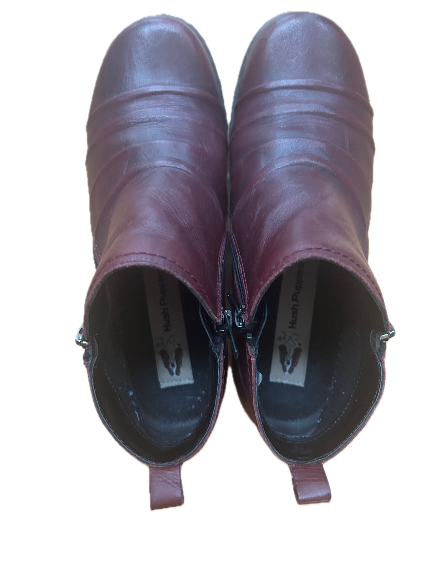 Hush Puppies Lederstiefelette Damen Bordeaux Gr. 37