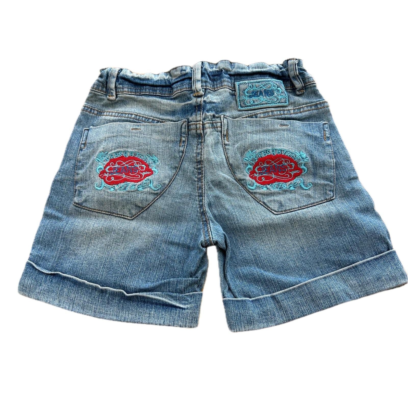 Fresh Girls Jeans Shorts Gr 140 Blau Denim Baumwolle Mädchen Sommer Freizeit