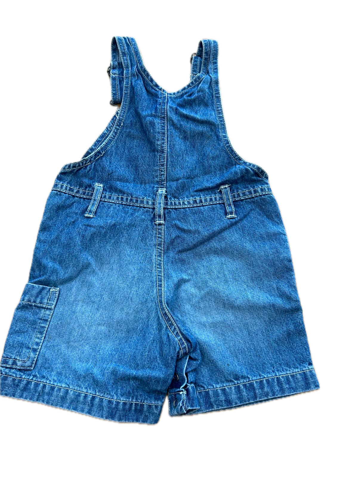 TCM Tchibo Latzhose kurz Baby, blau Jeans Gr. 74