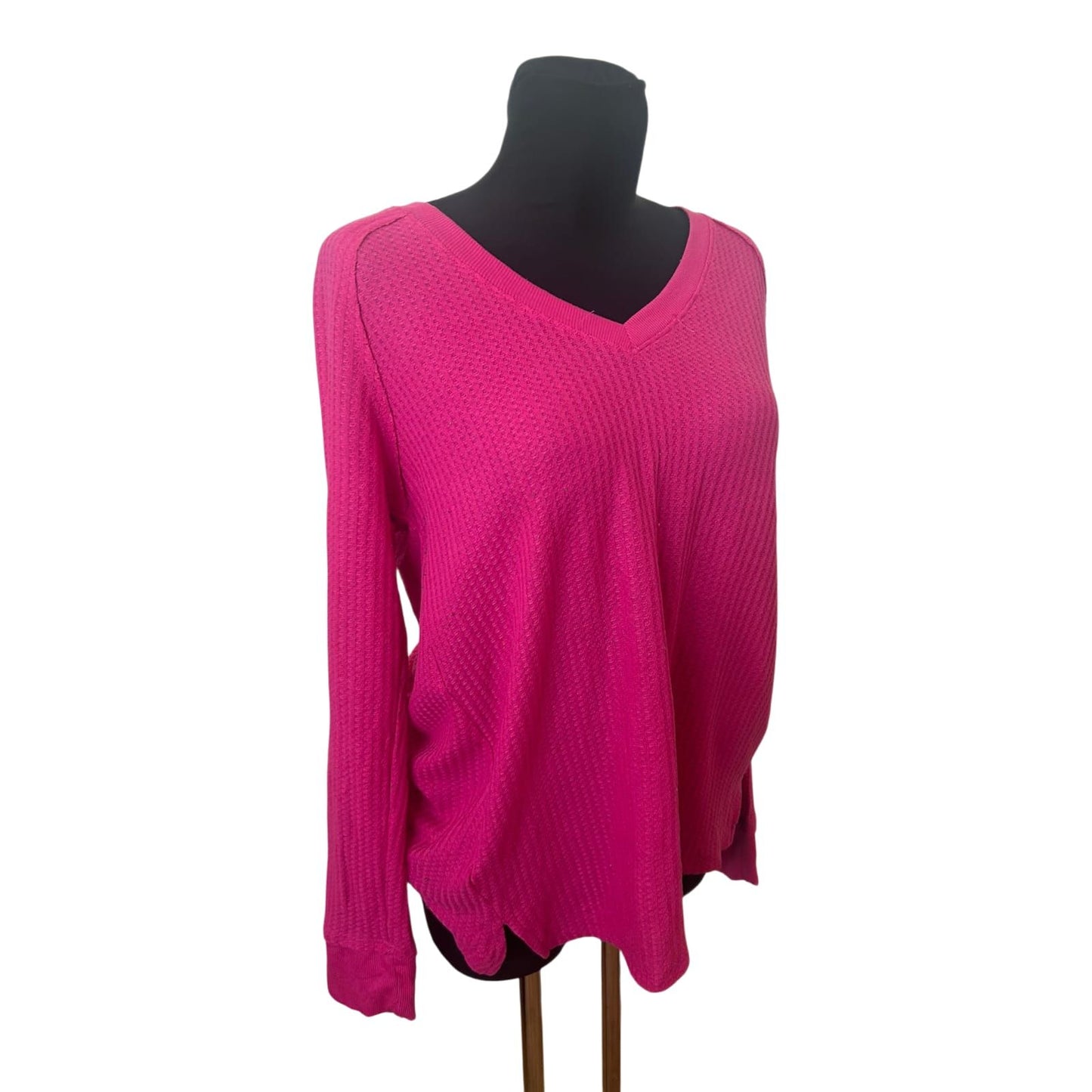 Calvin Klein Jeans Damen Pullover XL Pink Sommer Leicht Oversize Casual