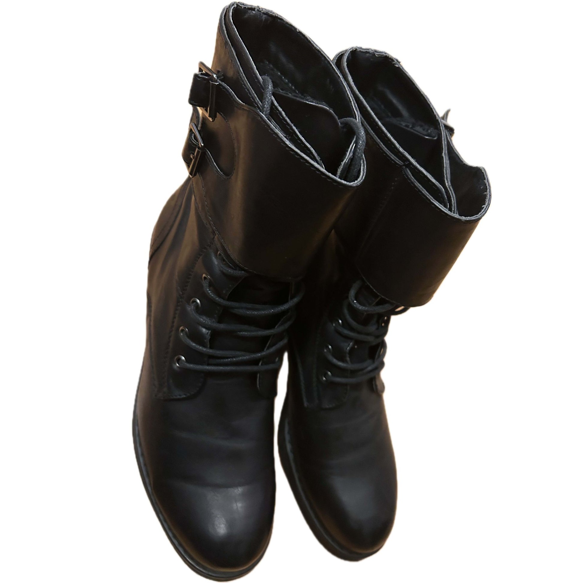 Pure Panda Lederstiefel Damen schwarz Gr. 41