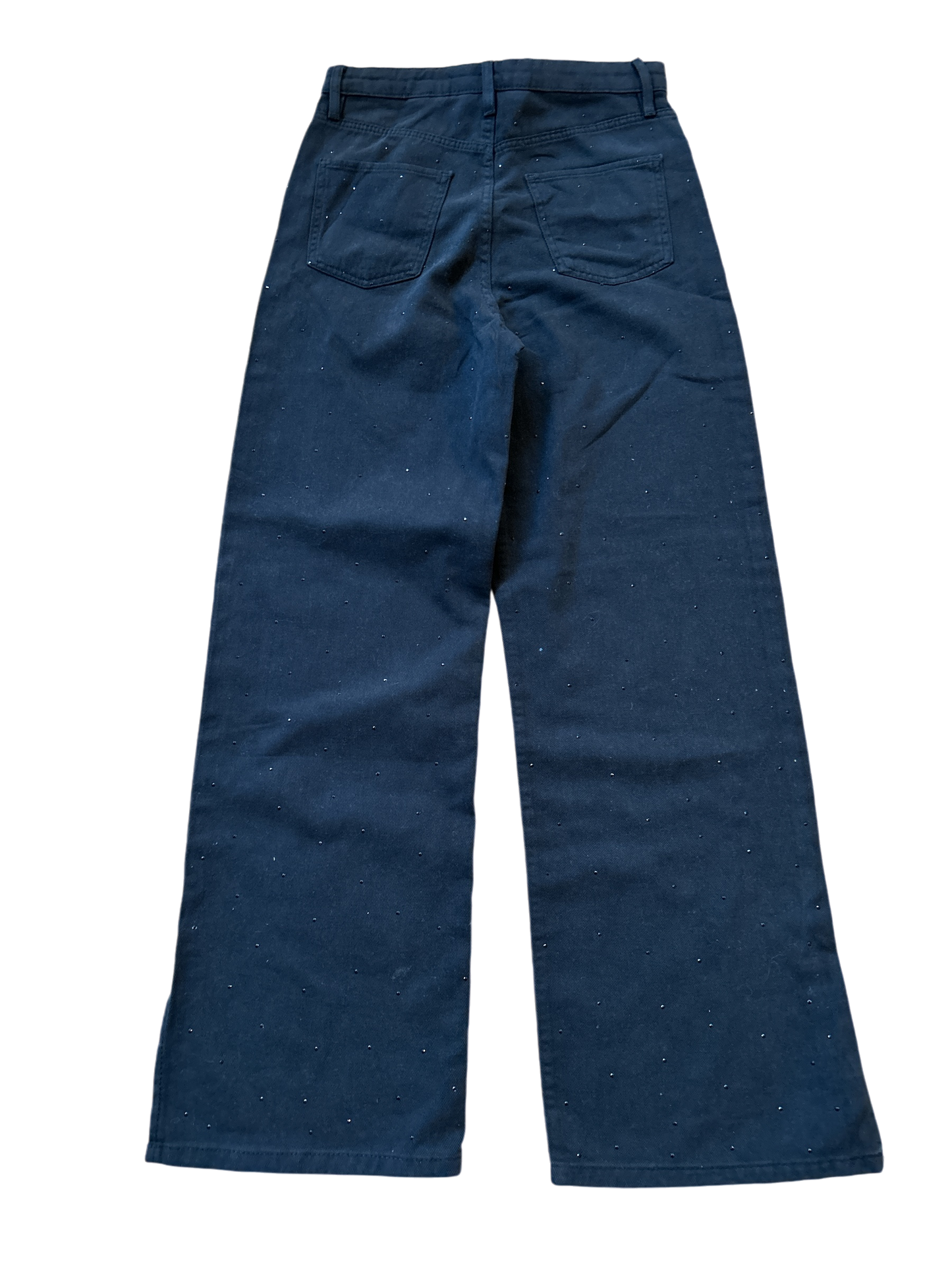 H&M, Hose mit Strasssteinen schwarz Größe 158