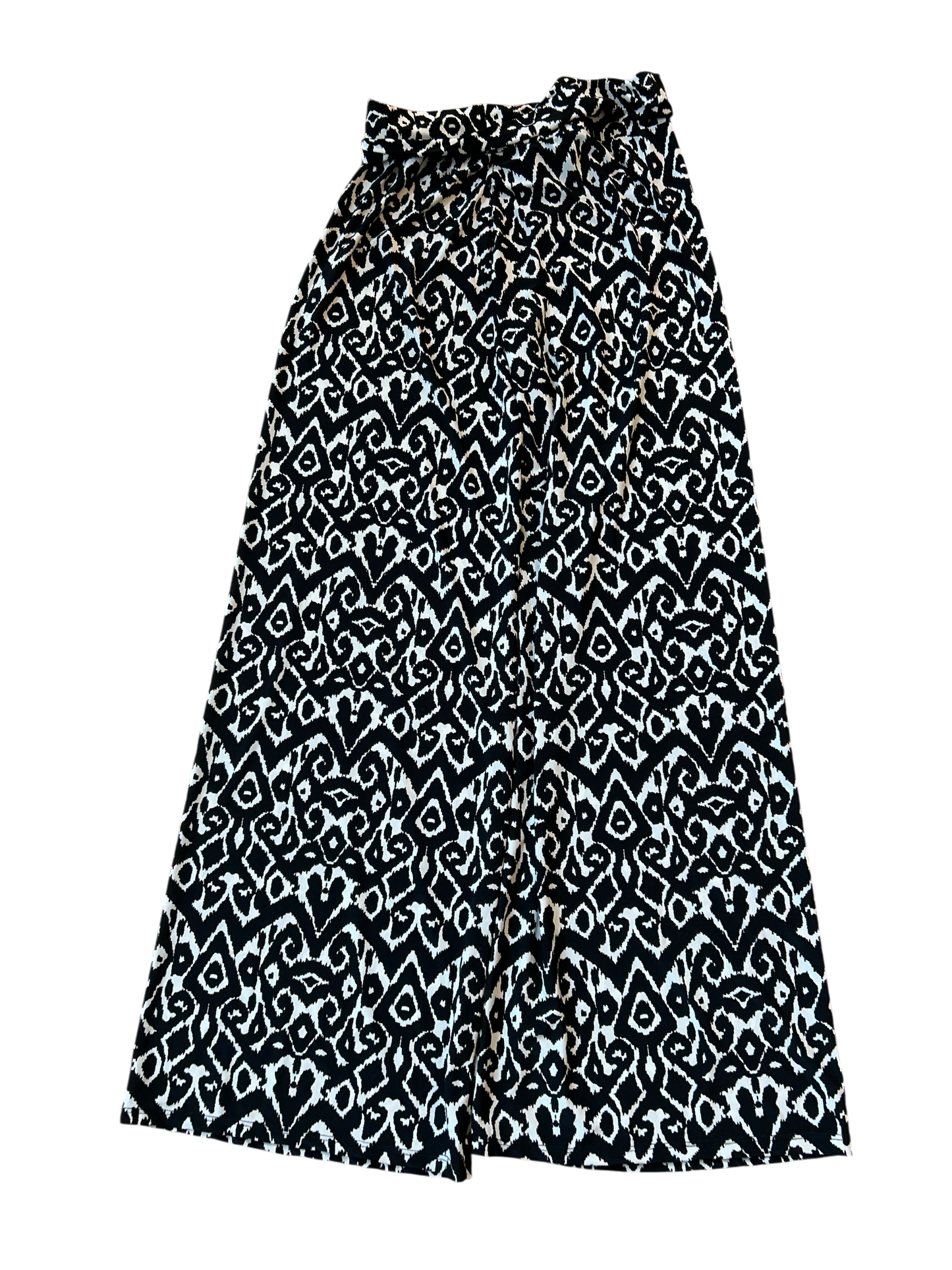 Superline, Stretchhose mit hohem Bund und weitem Bein, Größe M