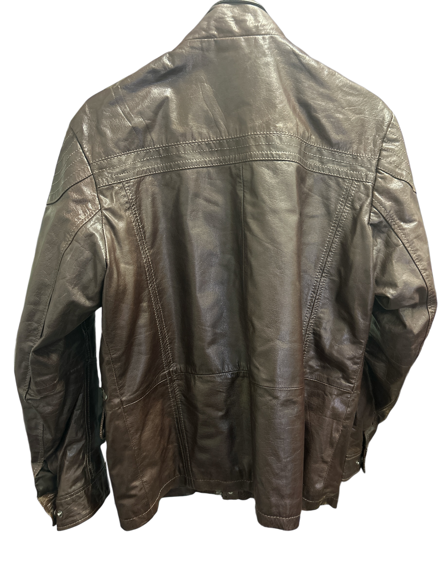 Lederjacke Herren Manguun Braun, Größe S