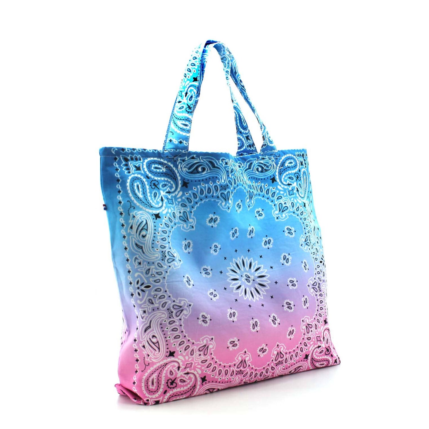 Bandana Tragetasche Shopper Baumwolle Tie Dye Muster Bunt Handgefertigt