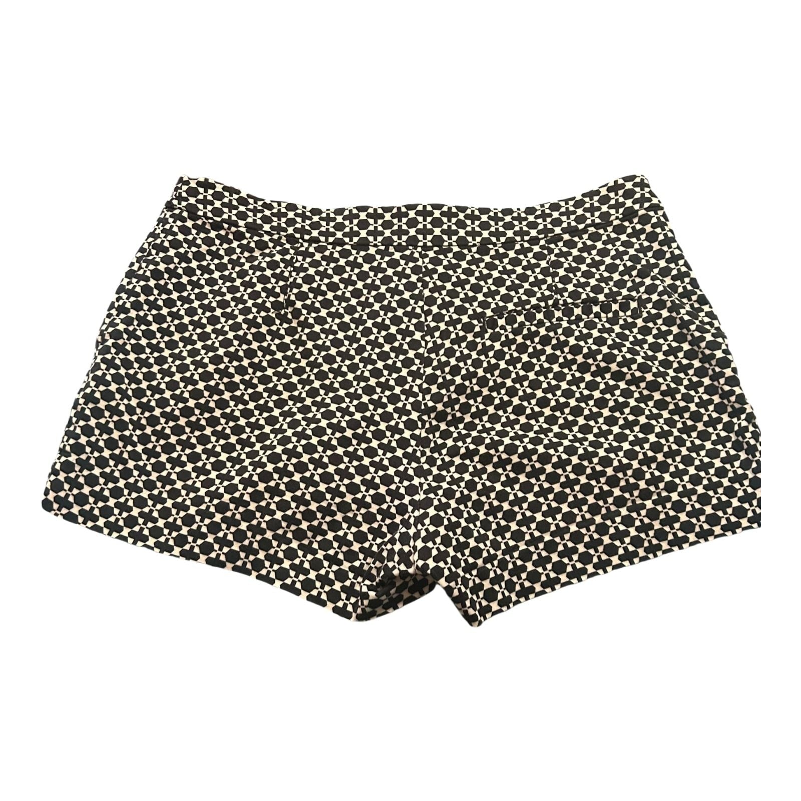 H&M Shorts Damen schwarz-weiß gemustert Größe 38