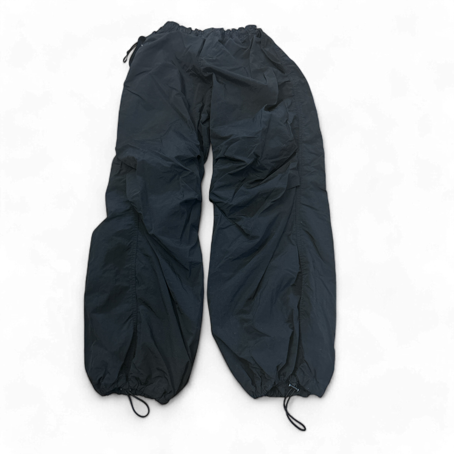 Weite Bershka Damen Baggy-Hose Schwarz Größe M