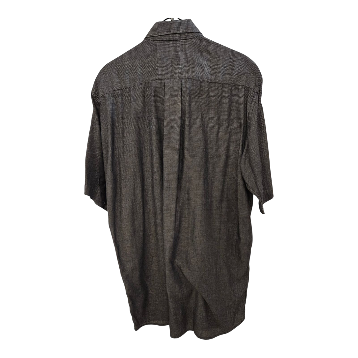 Hemd kurzarm  - St. Pierre Collection - Regular Fit Gr. 39/40 (M) schwarz mit kleinen weißen Punkten