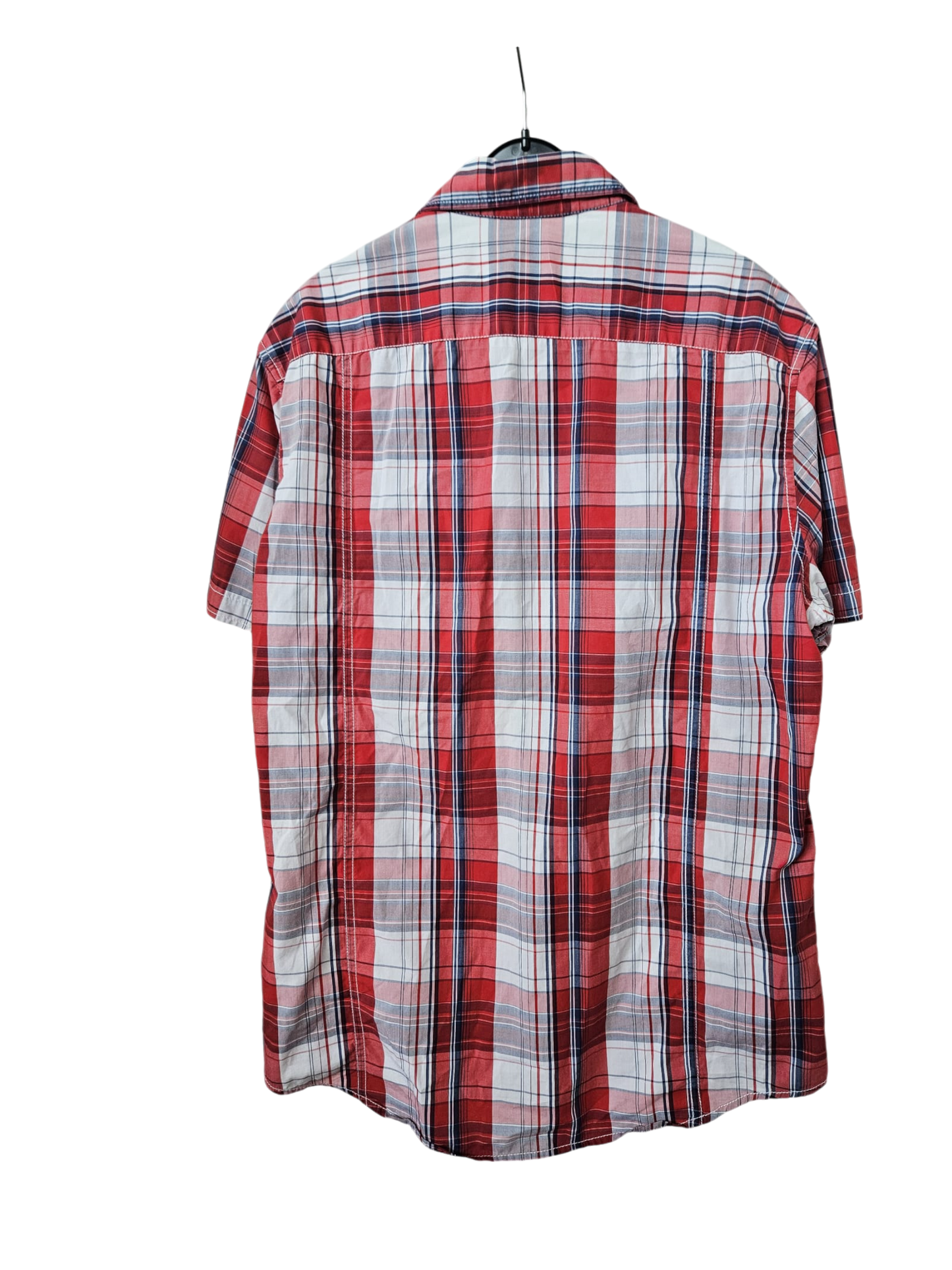 ESPRIT 1966 - Kurzarm-Hemd - Gr. L - rot kariert