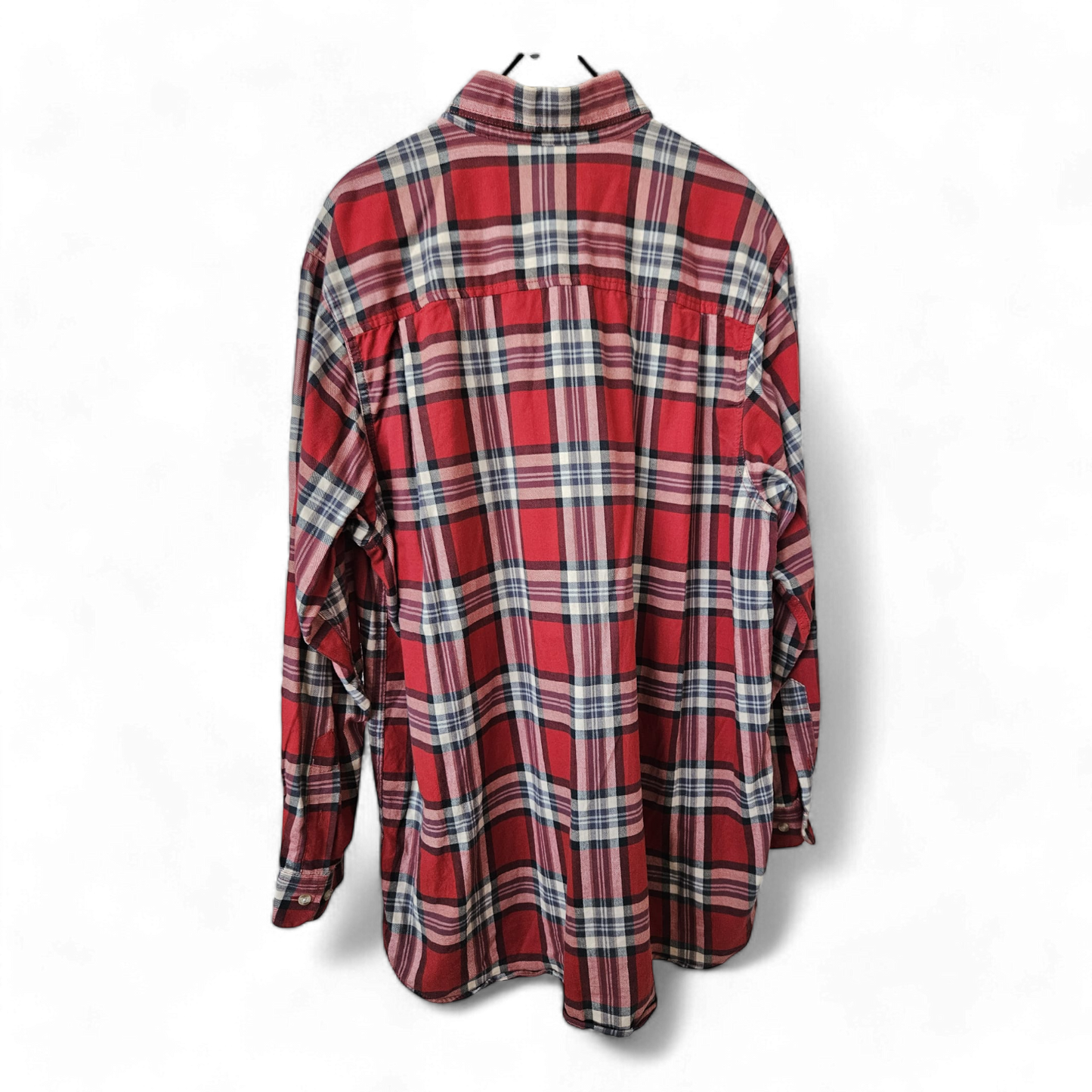 GLOBETROTTER, Langarmhemd, Größe XL, große rote Karos