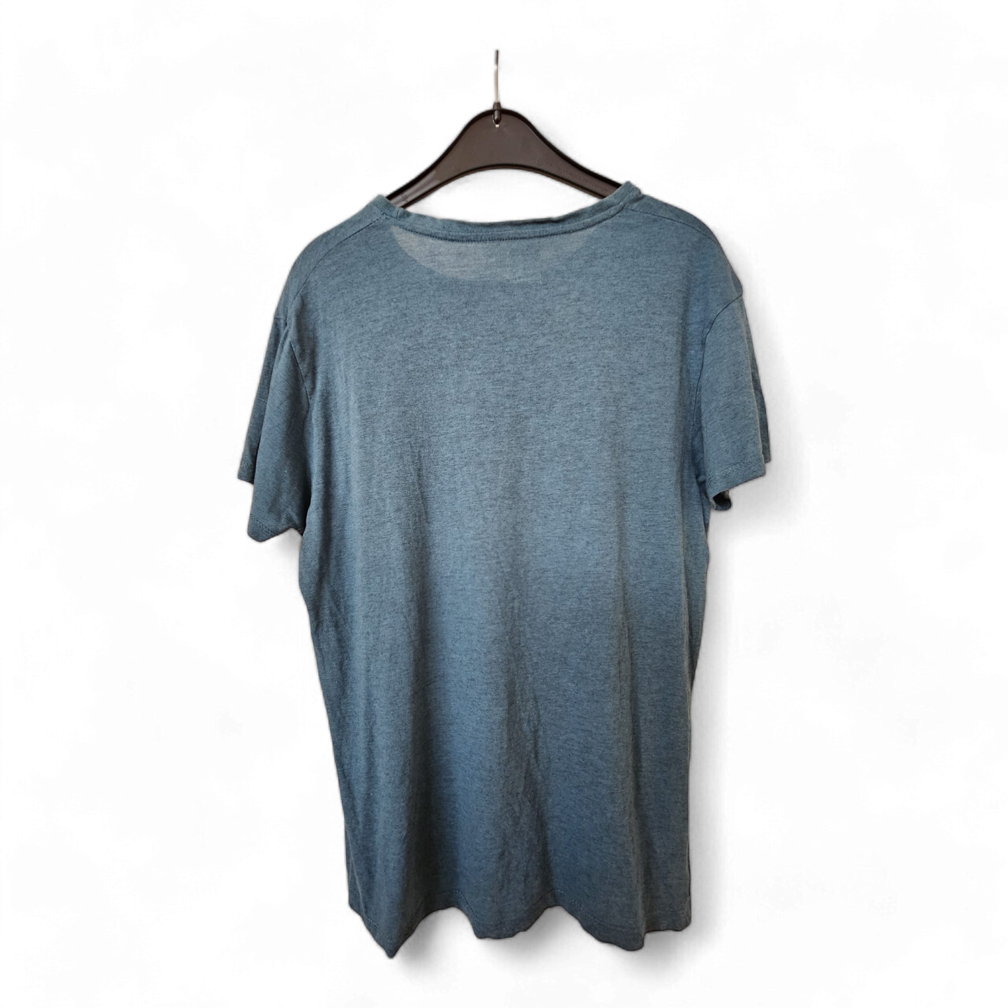 SLIM FIT - T-Shirt, Kurzarm - Gr. L, blaugrün