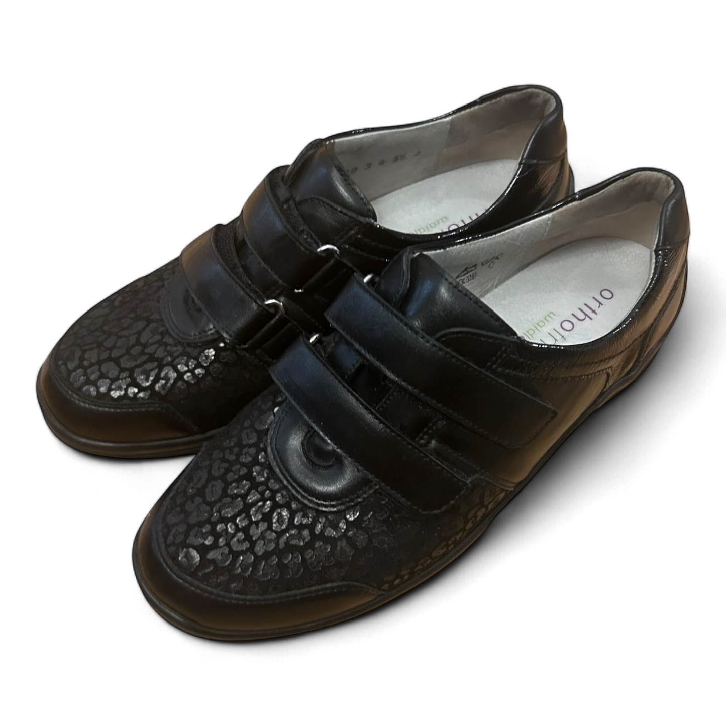 🥿 Waldläufer Halbschuhe Damen 38,5 Schwarz – Weite H Leder