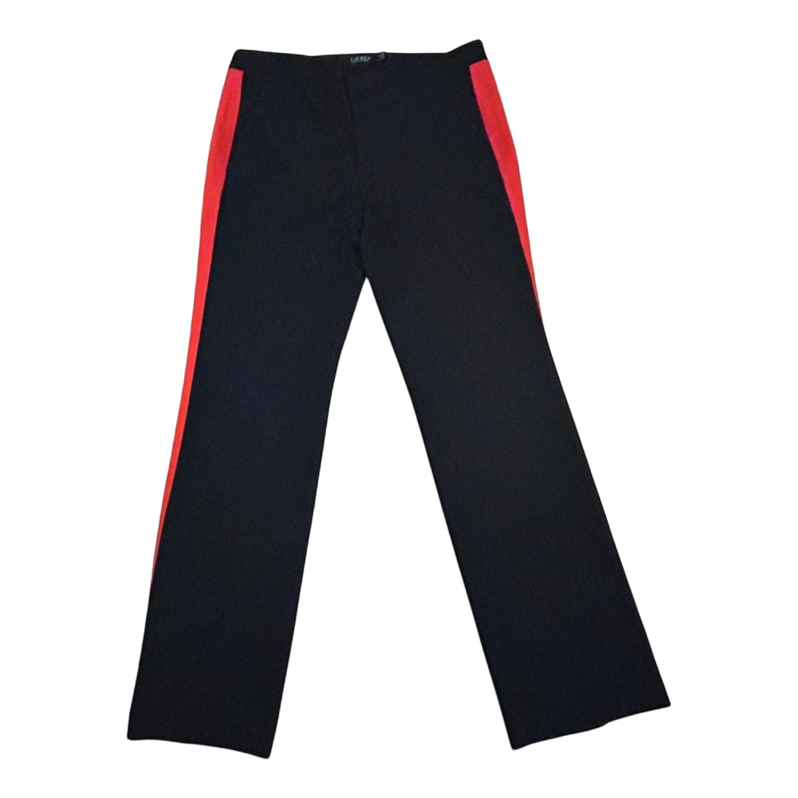 Ralph Lauren Damenhose dunkelblau mit roten Streifen Größe 42