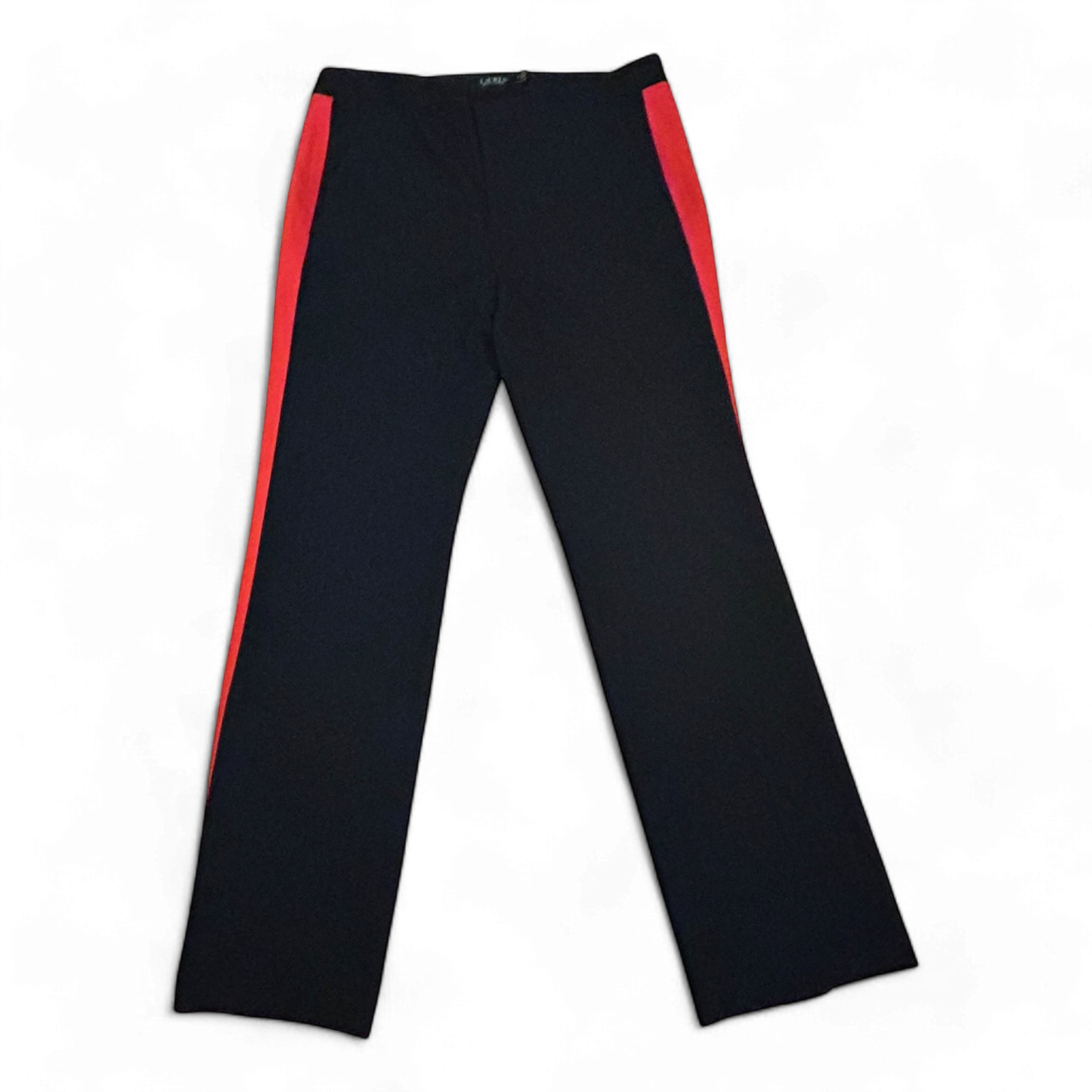 Ralph Lauren Damenhose dunkelblau mit roten Streifen Größe 42