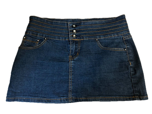 Forever Damen Jeansrock Mini Größe L Top Zustand