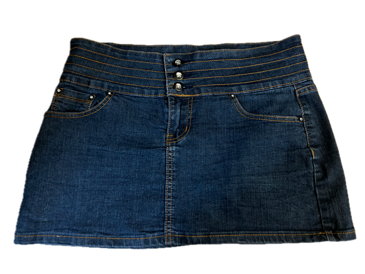 Forever Damen Jeansrock Mini Größe L Top Zustand